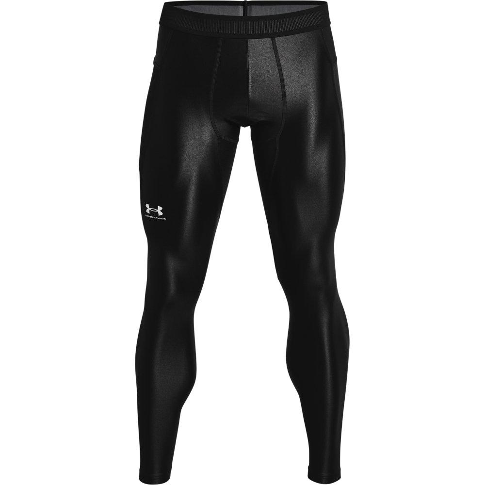 Under Armour Men's Iso-Chill Leggings - BLACK/WHITE Thumbnail View 5