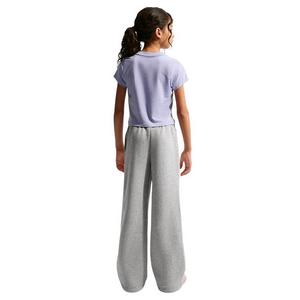 Nike Big Girls' Sportswear Studio Fleece Open-Hem Sweatpants - Grey