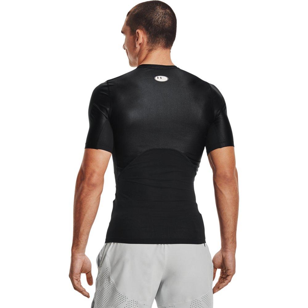Under Armour Men's Iso-Chill Compression Short Sleeve Shirt - Black/White