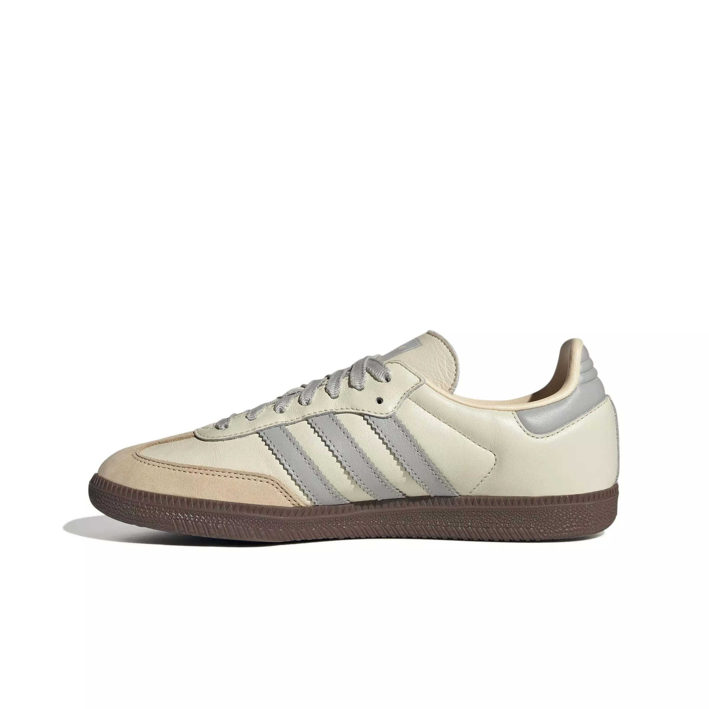 adidas Originals Samba OG "Cream White/Wonder Silver/Sand Strata" Women's Shoe - CREAM/SILVER/SAND