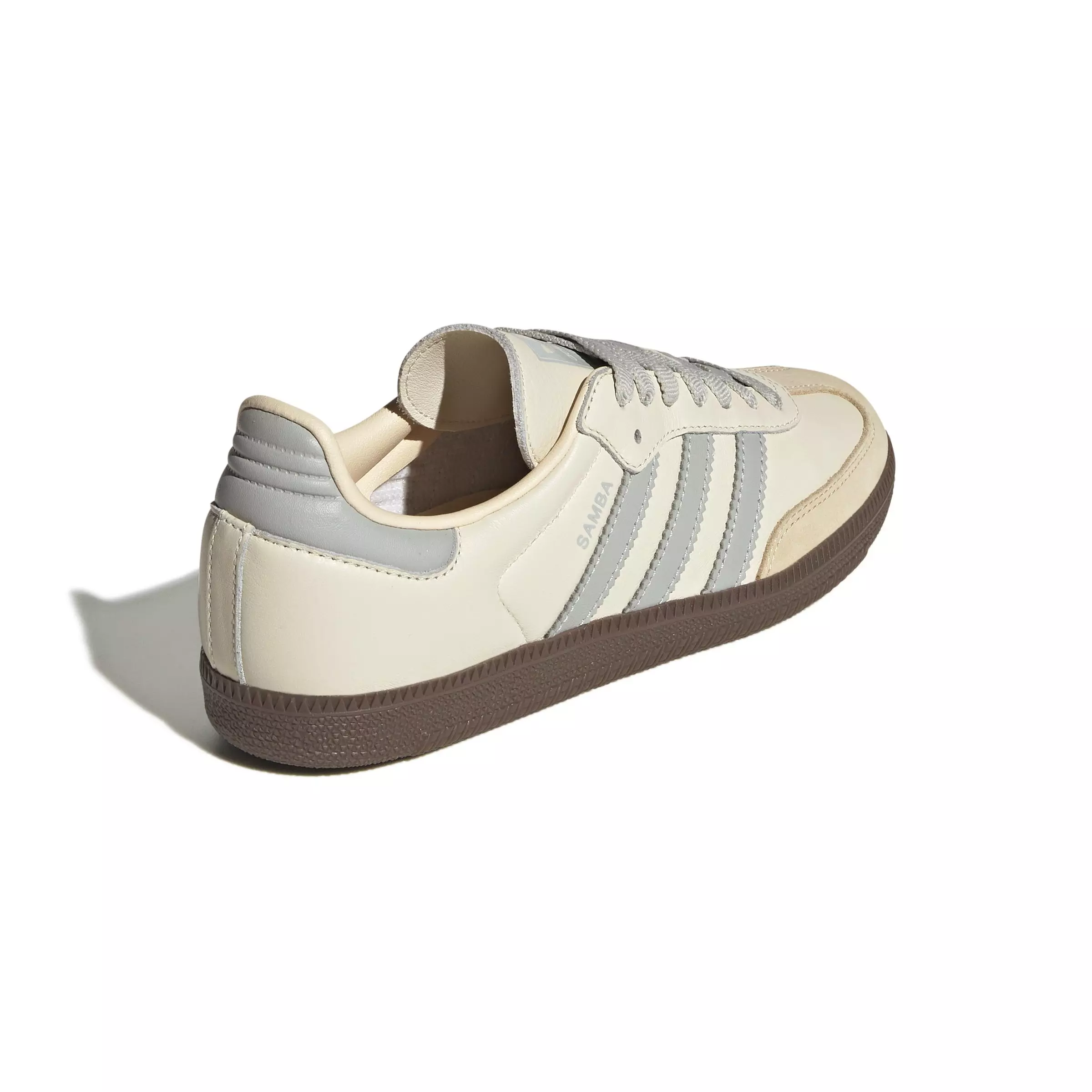 adidas Originals Samba OG "Cream White/Wonder Silver/Sand Strata" Women's Shoe - CREAM/SILVER/SAND