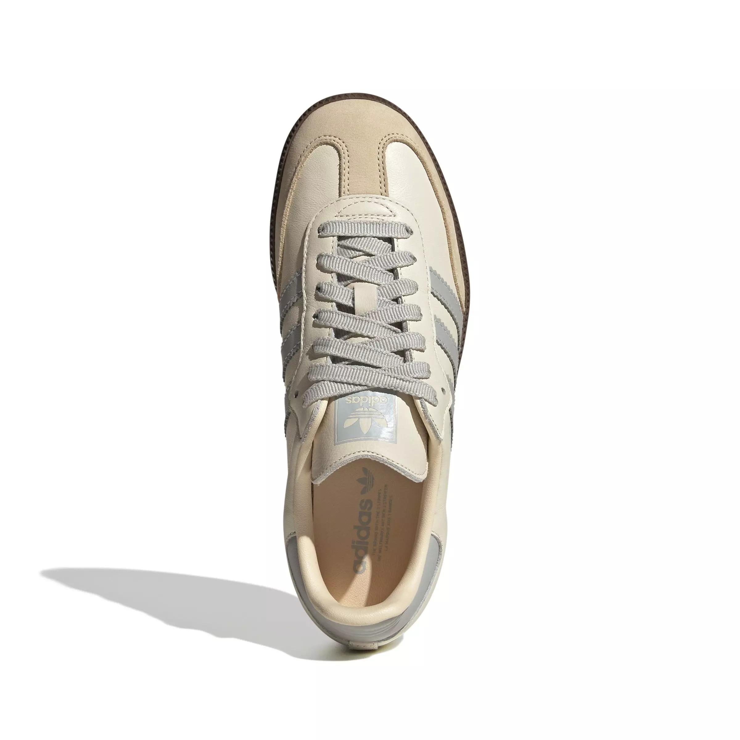 adidas Originals Samba OG "Cream White/Wonder Silver/Sand Strata" Women's Shoe - CREAM/SILVER/SAND