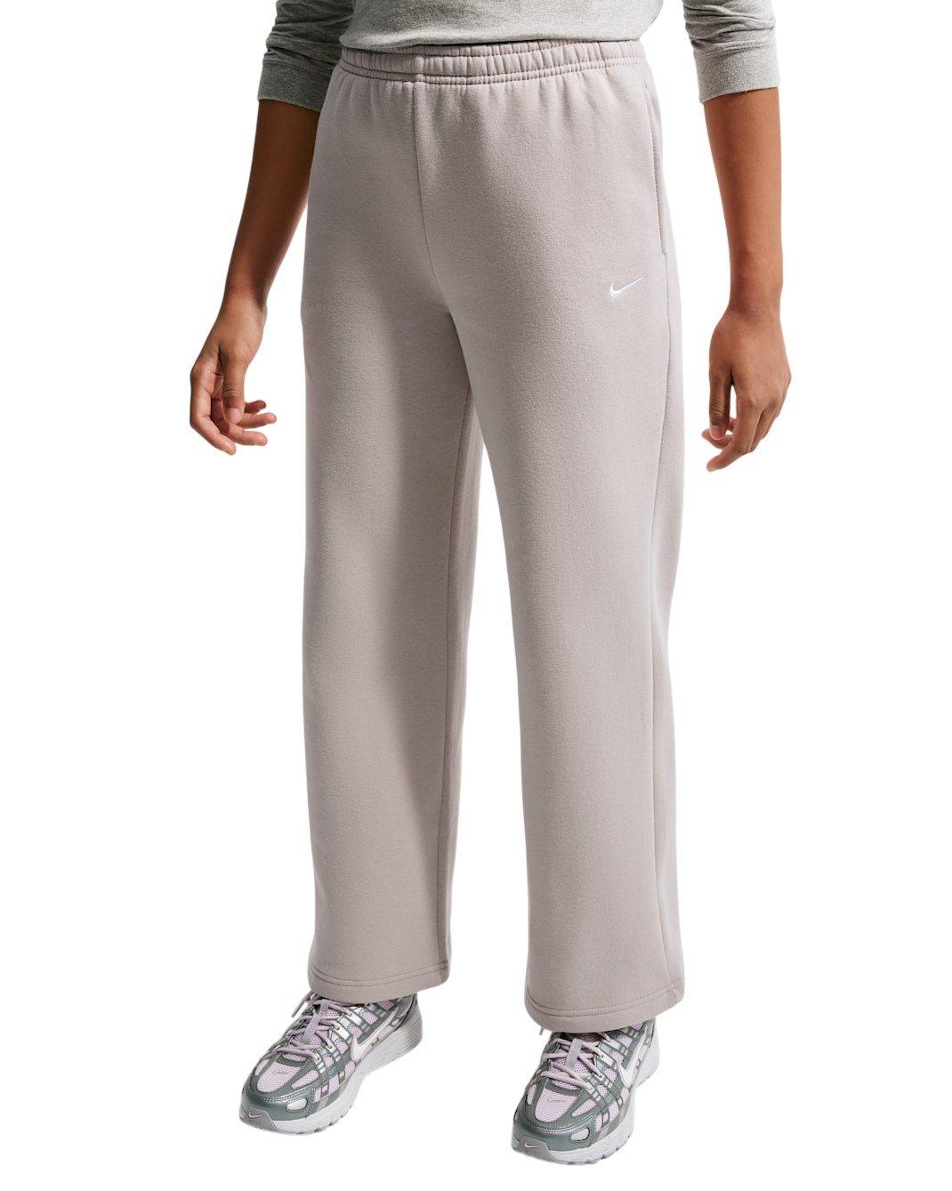 Nike Big Girls' Sportswear Studio Fleece Open-Hem Sweatpants - Light Brown - LIGHT BROWN Thumbnail View 3