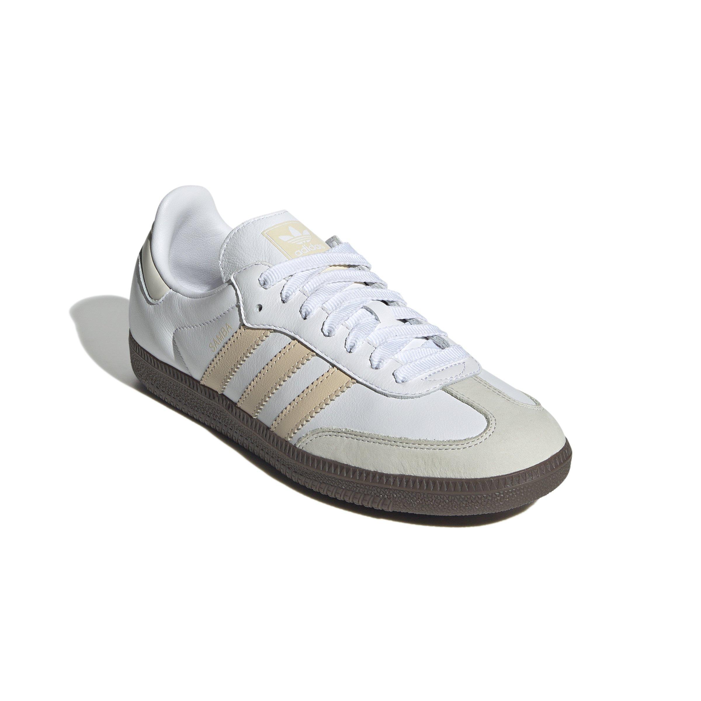 adidas Originals Samba OG "Ftwr White/Sand Strata/Off White" Women's Shoe - WHITE/SAND/OFF WHITE Thumbnail View 3
