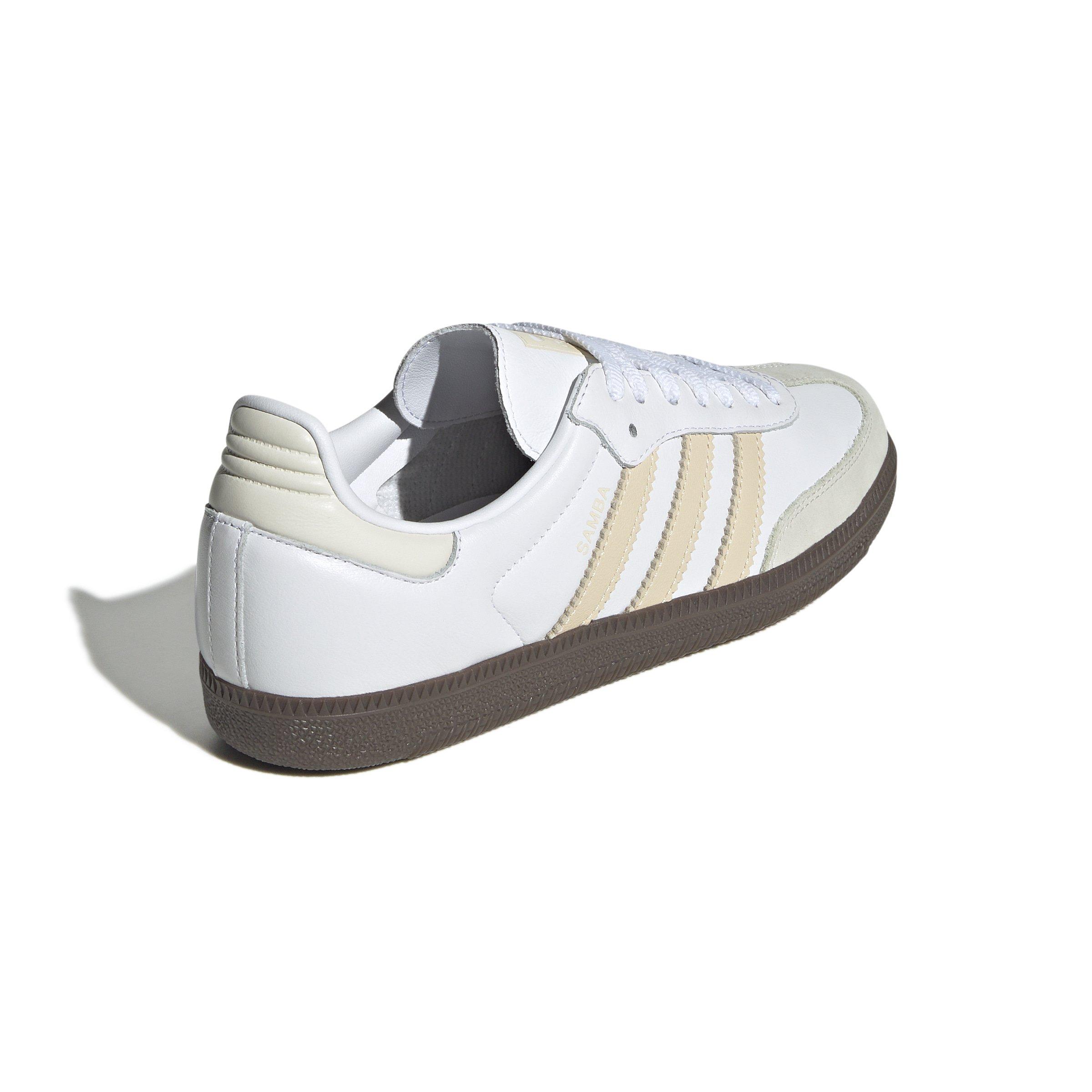 adidas Originals Samba OG "Ftwr White/Sand Strata/Off White" Women's Shoe - WHITE/SAND/OFF WHITE Thumbnail View 4