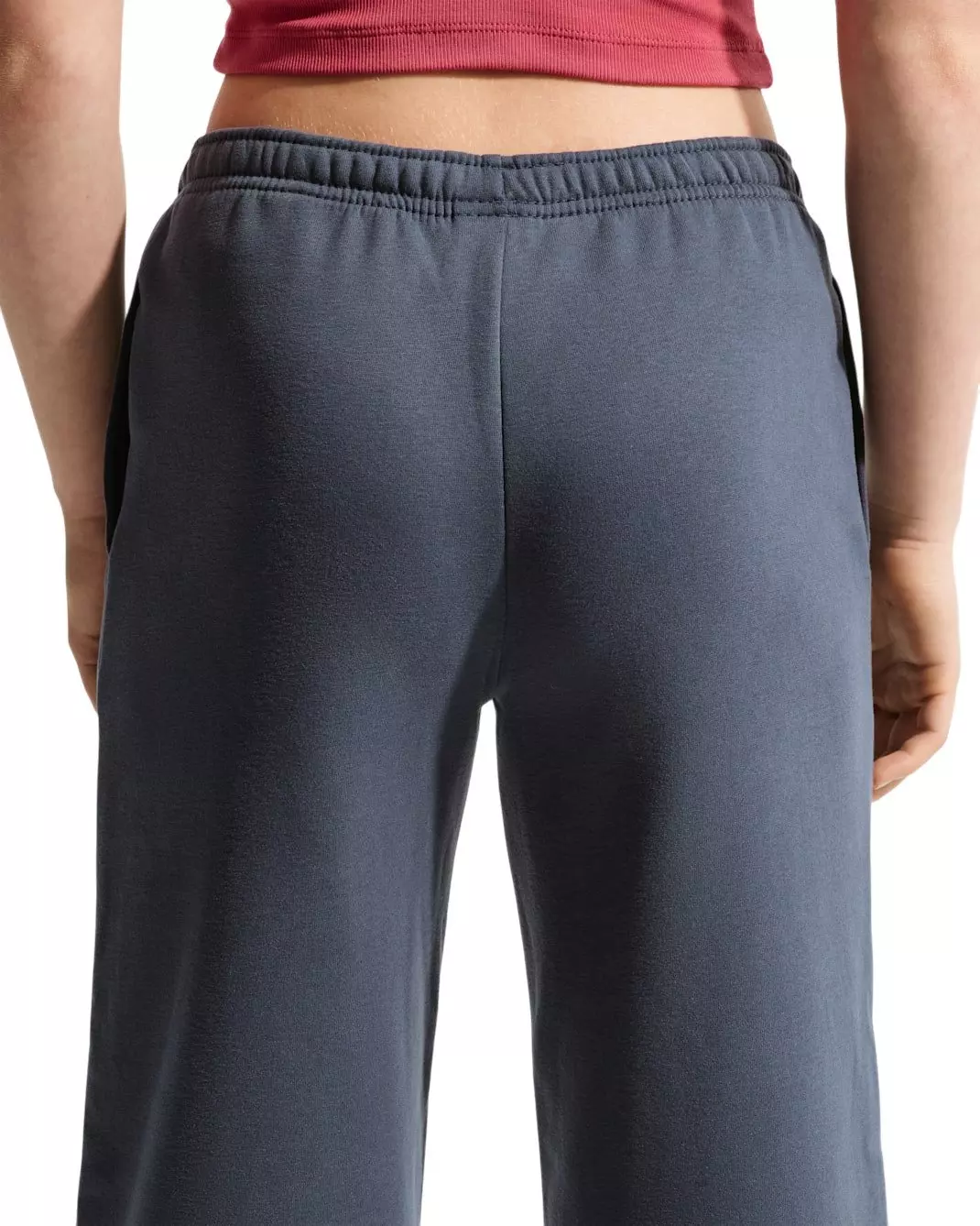 Nike Big Girls' Sportswear Studio Fleece Open-Hem Sweatpants - Thunder Blue - THUNDER BLUE