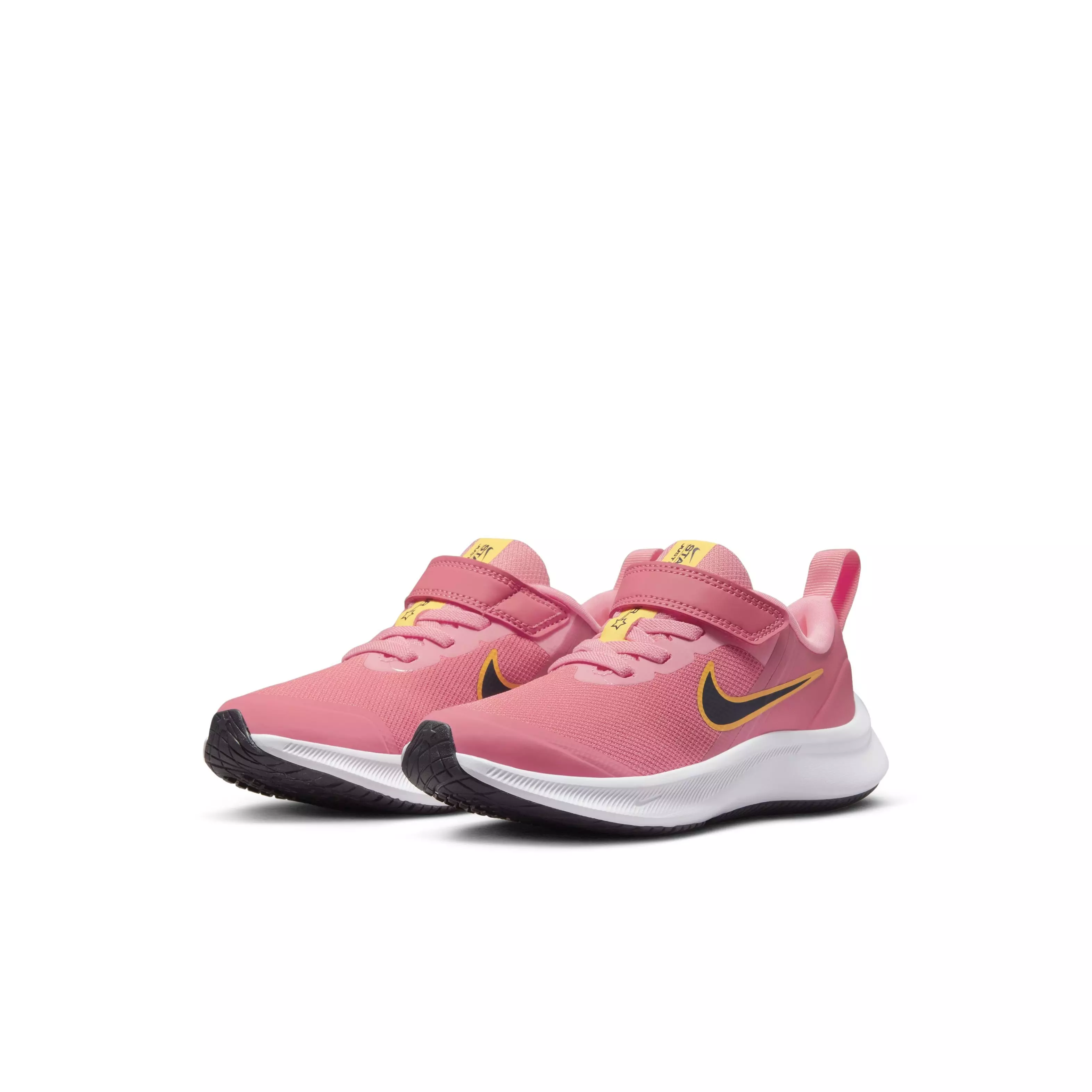 Nike Star Runner 3 "Sea Coral/Coral Chalk/Laser Orange/Gridiron" Preschool Girls' Running Shoe - CORAL/CORAL/ORANGE/GRIDIRON