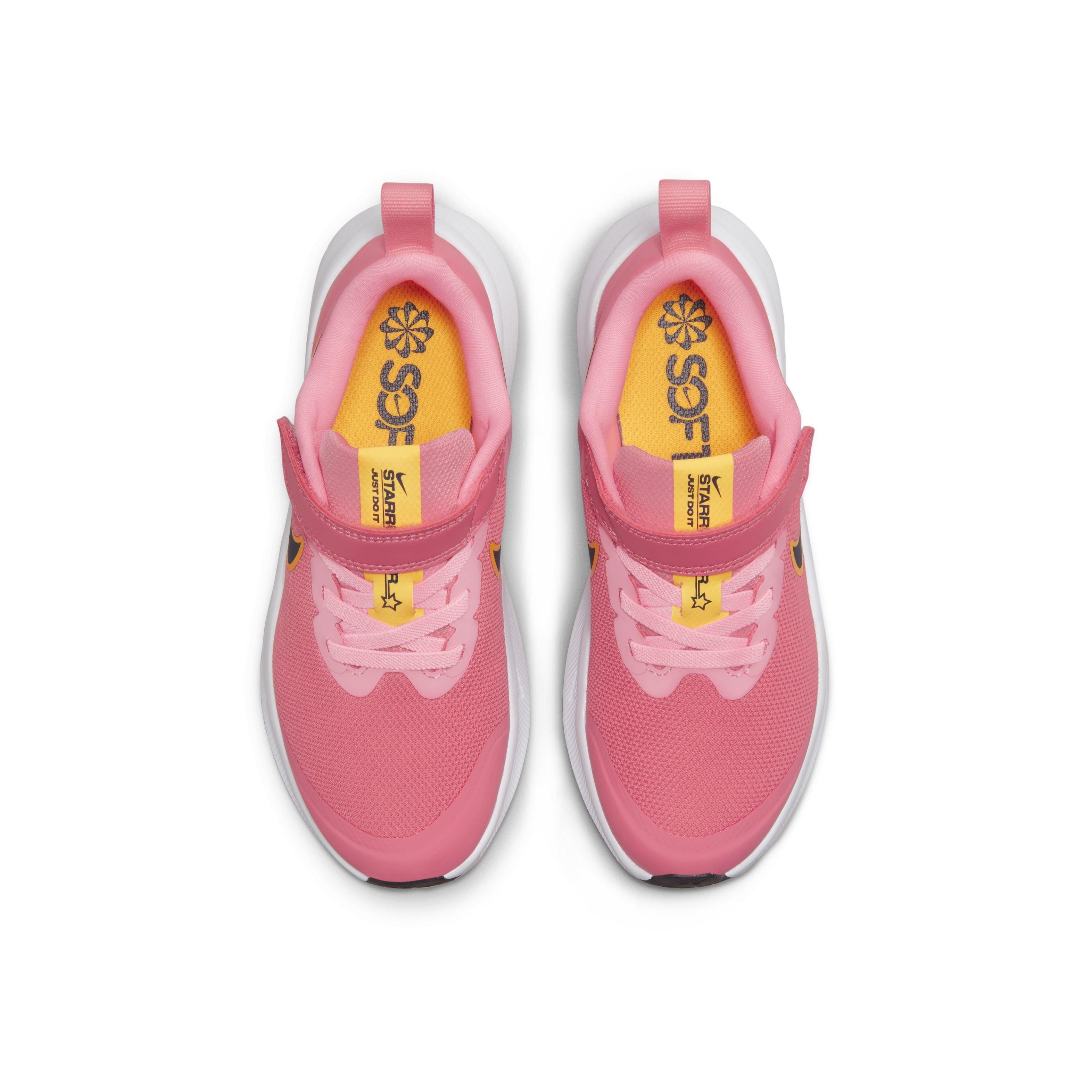 Nike Star Runner 3 "Sea Coral/Coral Chalk/Laser Orange/Gridiron" Preschool Girls' Running Shoe - CORAL/CORAL/ORANGE/GRIDIRON Thumbnail View 4