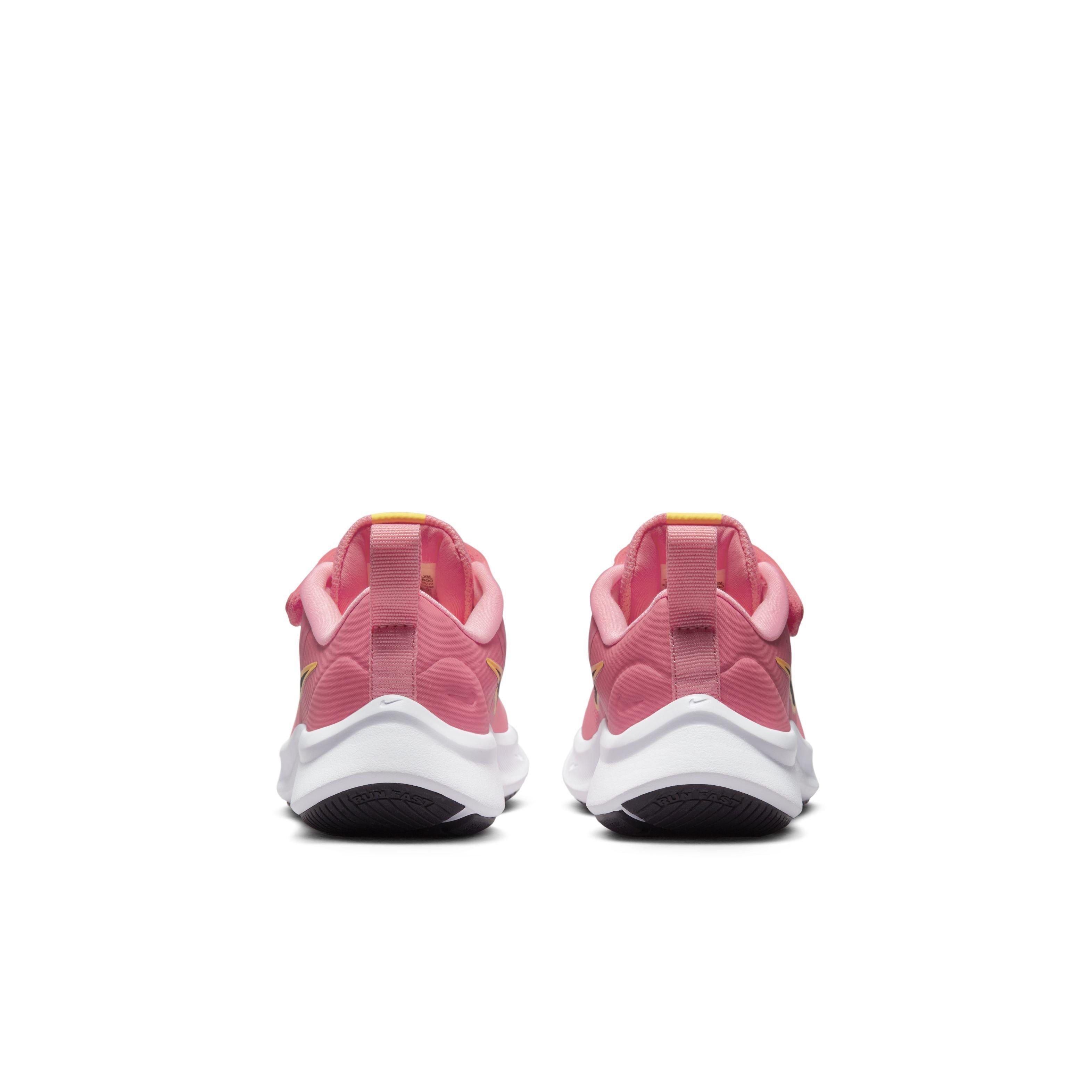 Nike Star Runner 3 "Sea Coral/Coral Chalk/Laser Orange/Gridiron" Preschool Girls' Running Shoe - CORAL/CORAL/ORANGE/GRIDIRON Thumbnail View 5