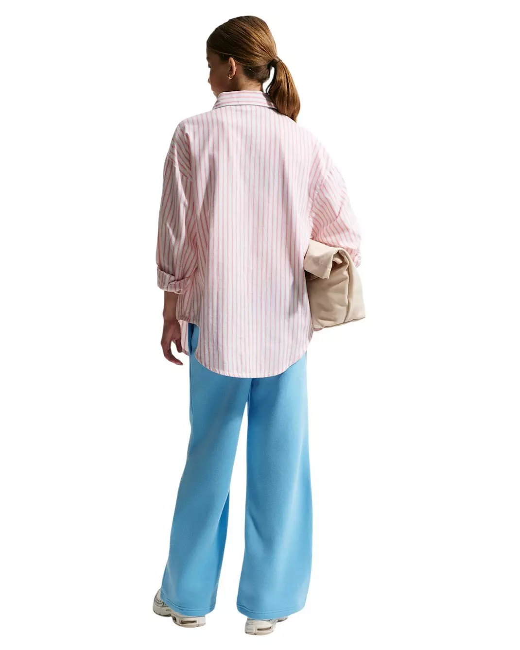 Nike Big Girls' Sportswear Studio Fleece Open-Hem Sweatpants - Blue - BLUE
