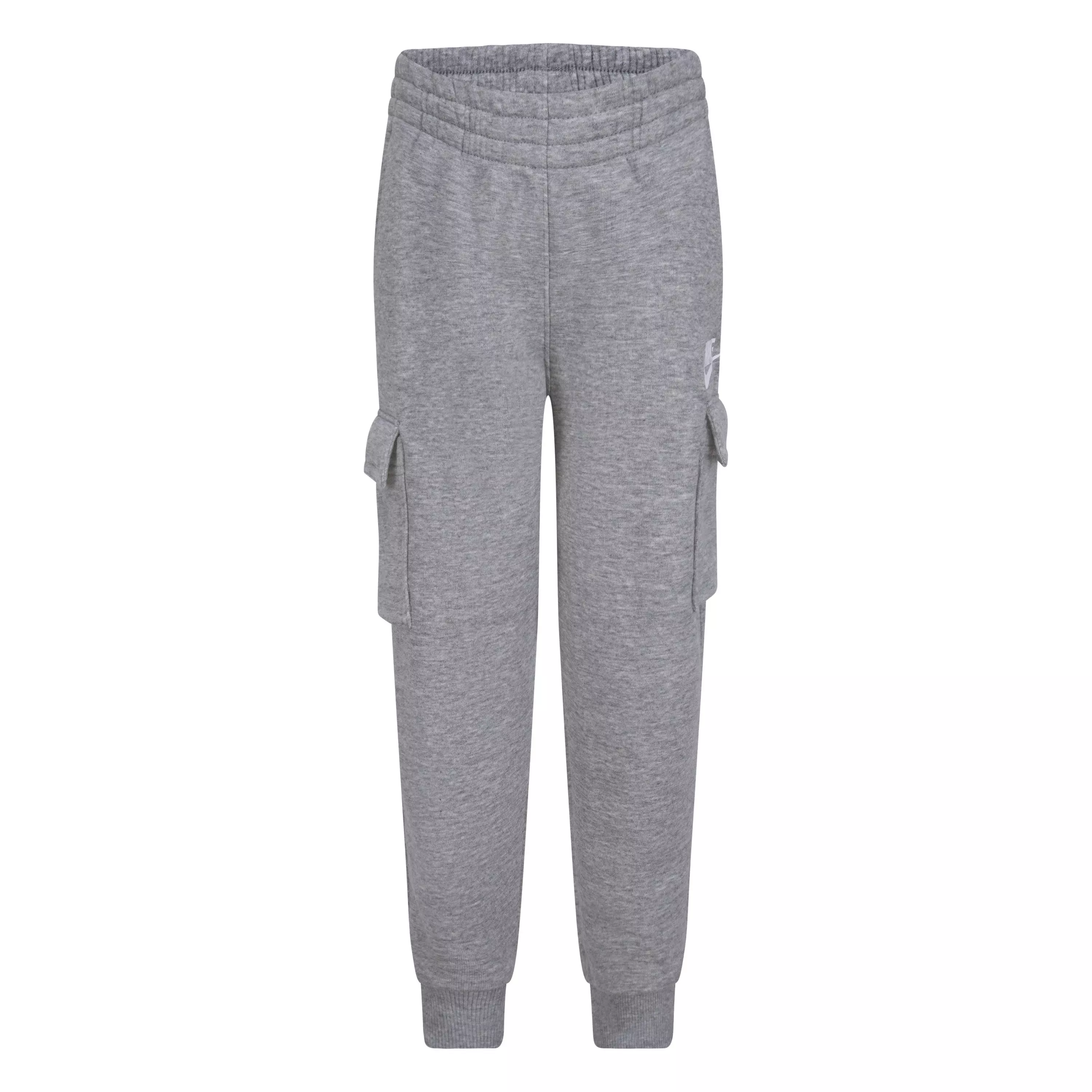Nike Little Boys' Sportswear Club Fleece LBR Cargo Pants - Dk Grey - DK GREY