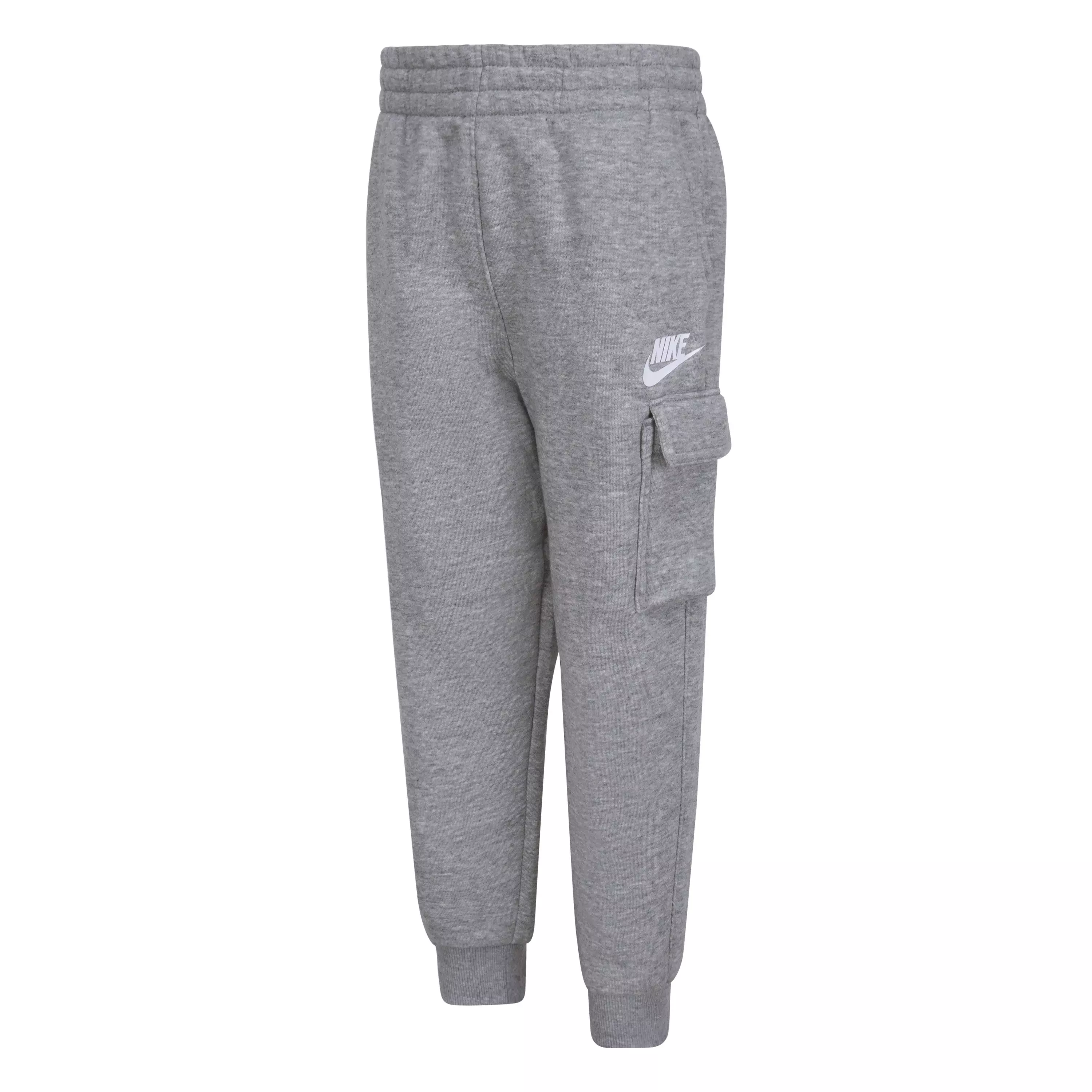 Nike Little Boys' Sportswear Club Fleece LBR Cargo Pants - Dk Grey - DK GREY