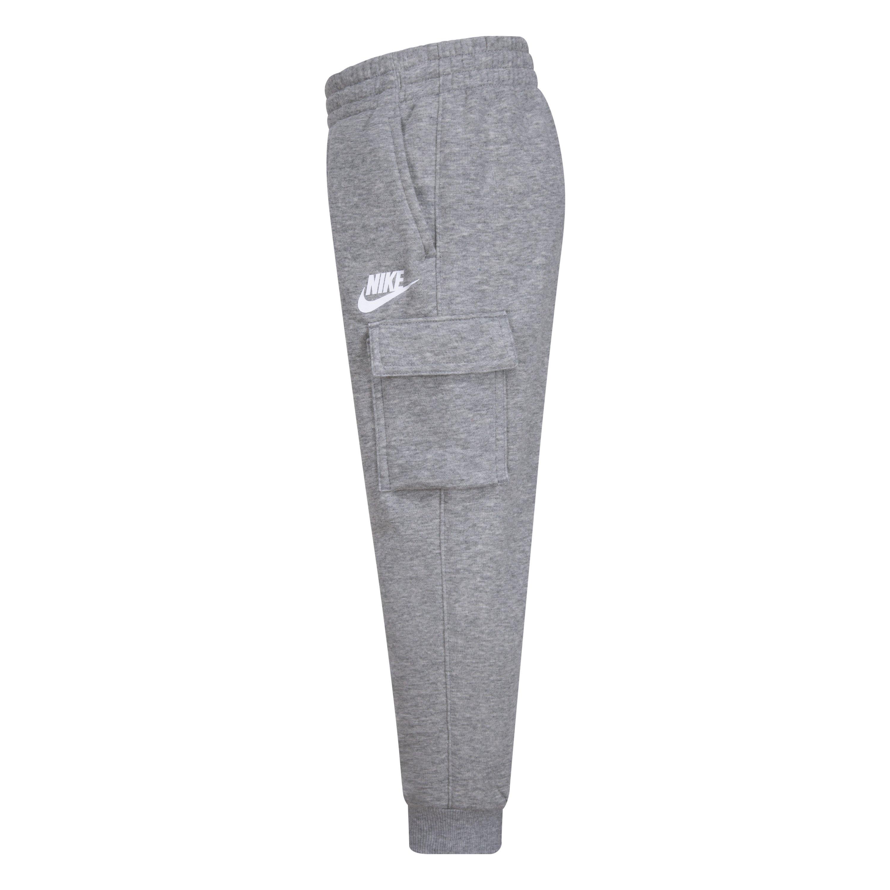 Nike Little Boys' Sportswear Club Fleece LBR Cargo Pants -Dk Grey - DK GREY Thumbnail View 6