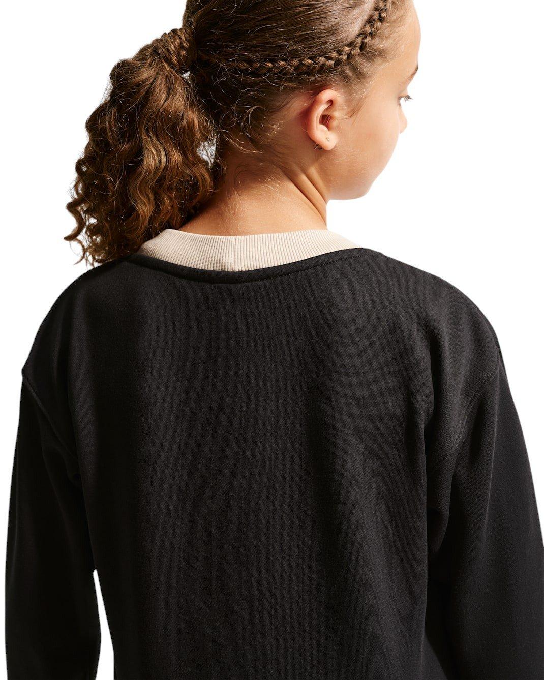 Nike Big Kids' Sportswear Club Cardigan - Black/Sanddrift - BLACK/SANDDRIFT