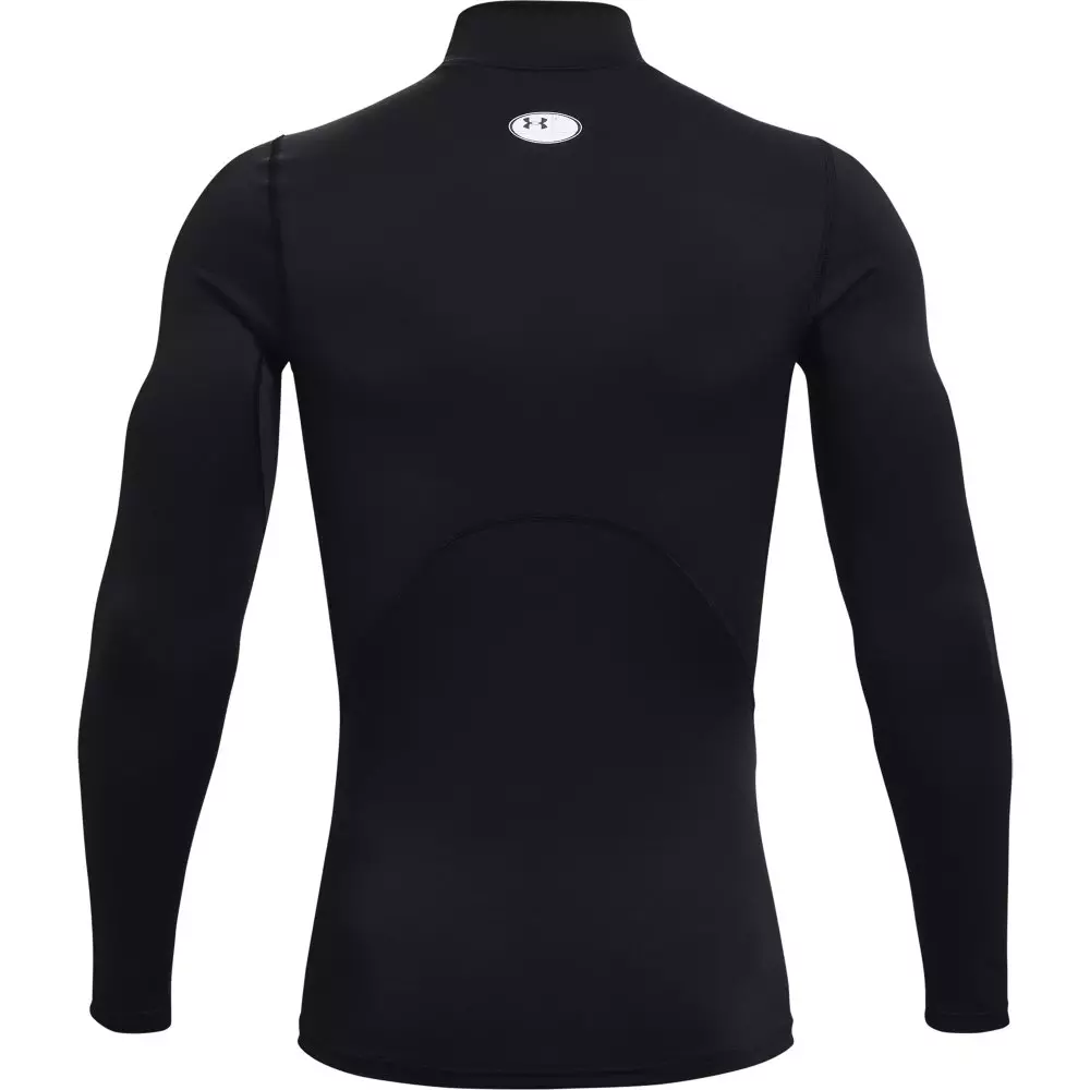 Under Armour Men's ColdGear Compression Mock Shirt - BLACK/WHITE