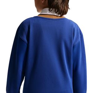 Nike Big Kid's Sportswear Club Cardigan - Royal Blue/Brown - ROYAL BLUE/BROWN
