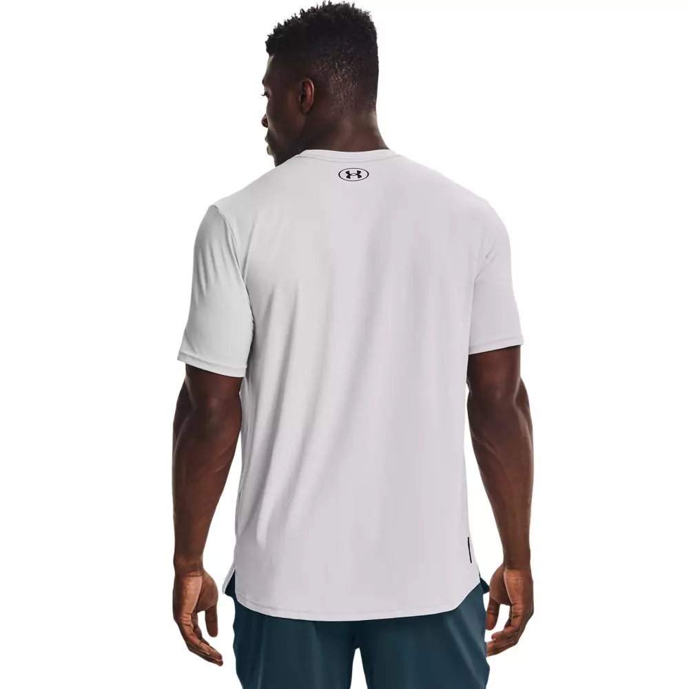 Under Armour Men's RUSH Energy Shirt - LT GREY/BLACK