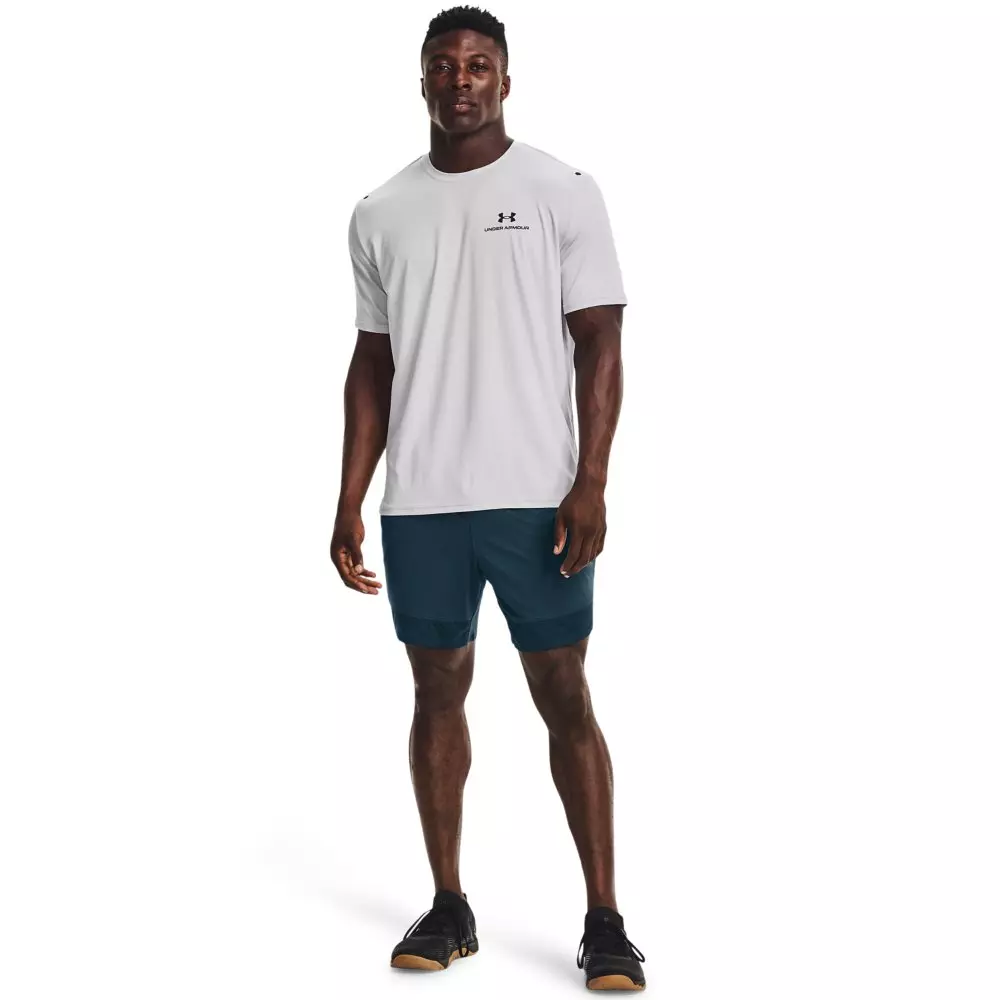 Under Armour Men's RUSH Energy Shirt - LT GREY/BLACK