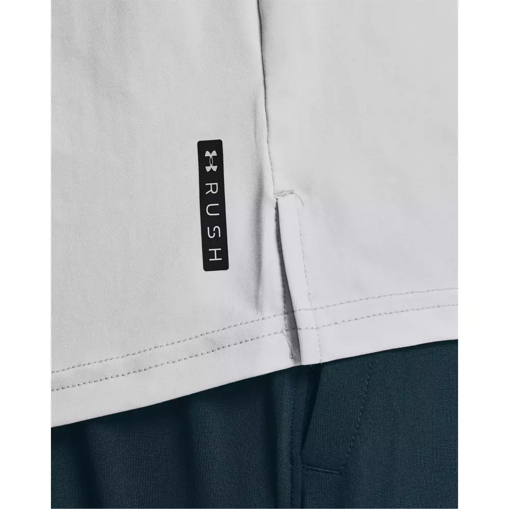 Under Armour Men's RUSH Energy Shirt - LT GREY/BLACK