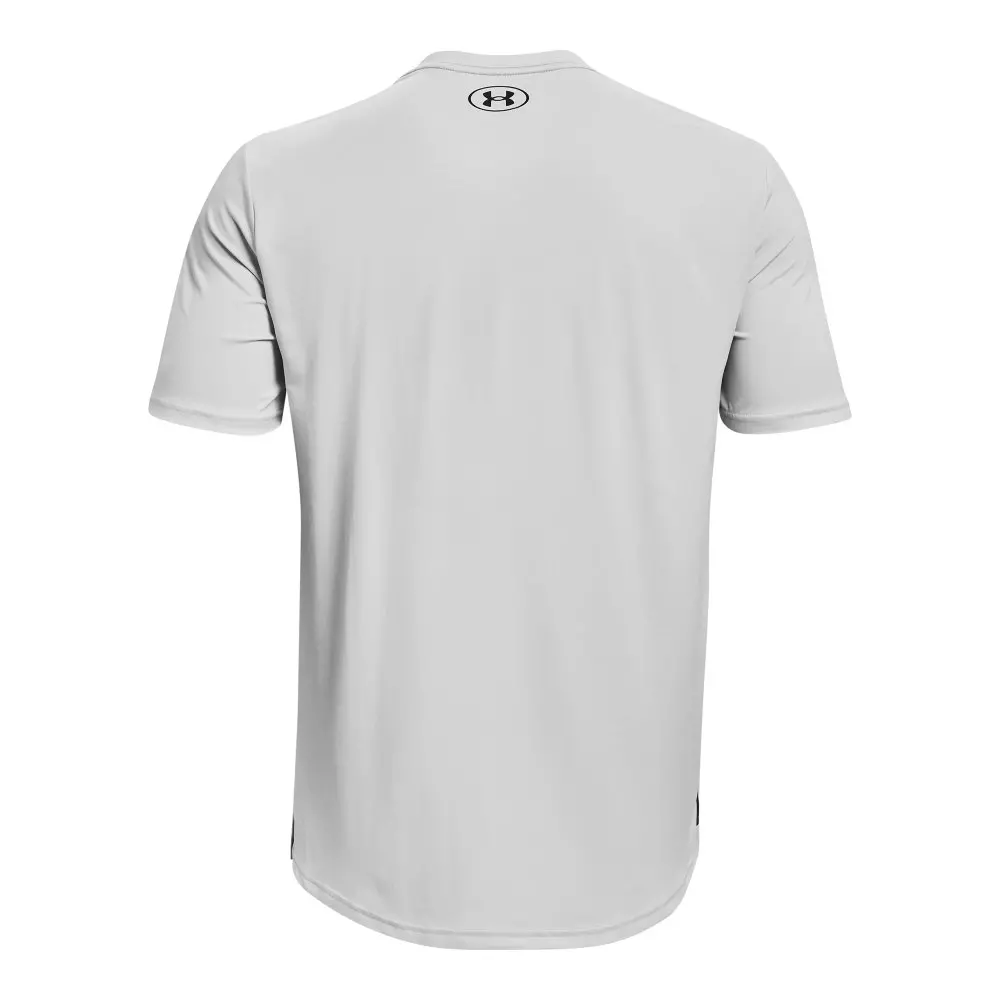 Under Armour Men's RUSH Energy Shirt - LT GREY/BLACK