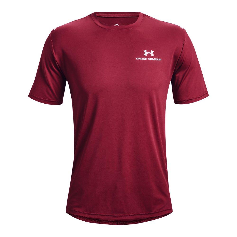 Under Armour Men's RUSH Energy Shirt - PINK/WHITE Thumbnail View 6