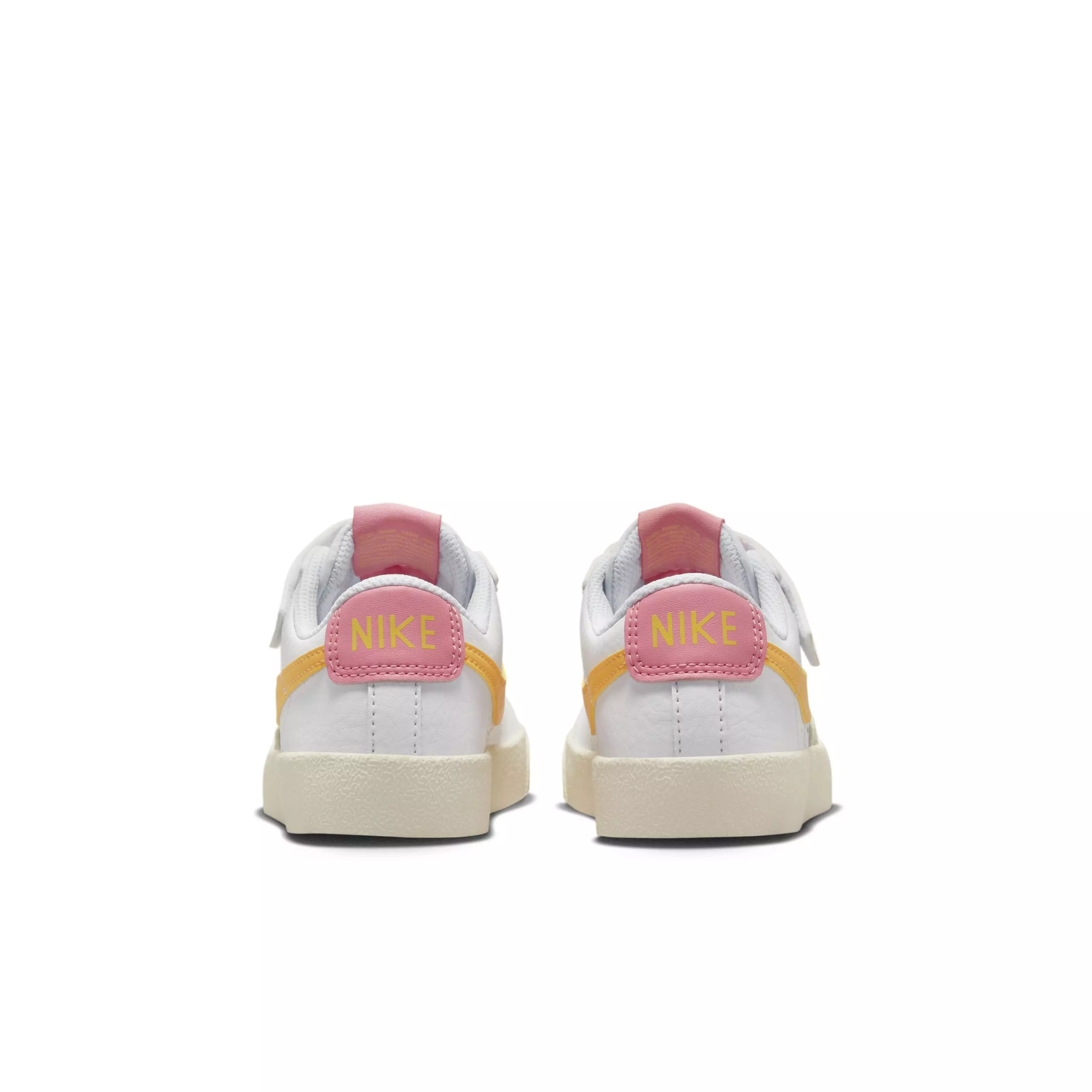 Nike Blazer Low '77 "White/Sail/Laser Orange/Topaz Gold" Preschool Girls' Shoe - WHITE/SAIL/ORANGE/TOPAZ