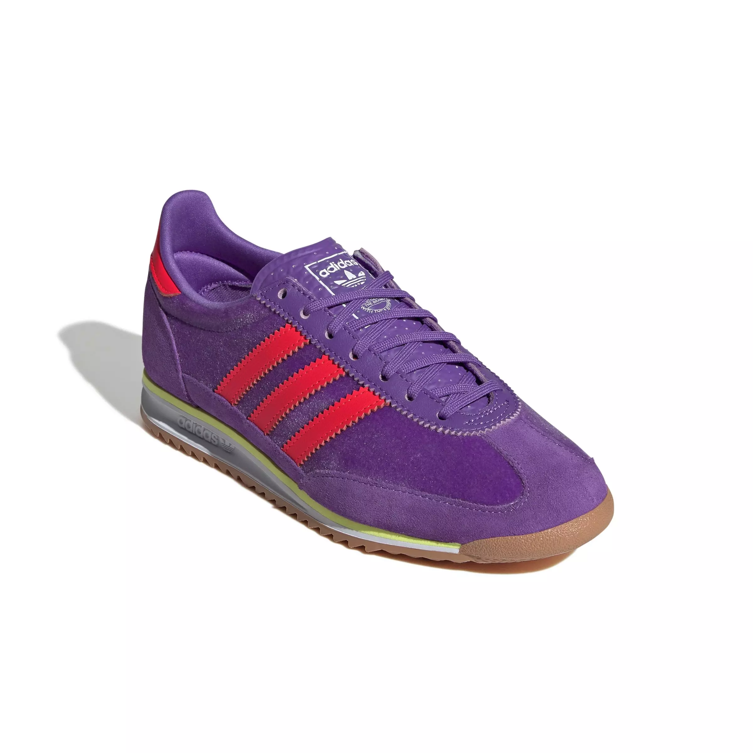 adidas Originals SL 72 OG "Active Purple/Solar Red/Ftwr White" Women's Shoe - PURPLE/RED/WHITE