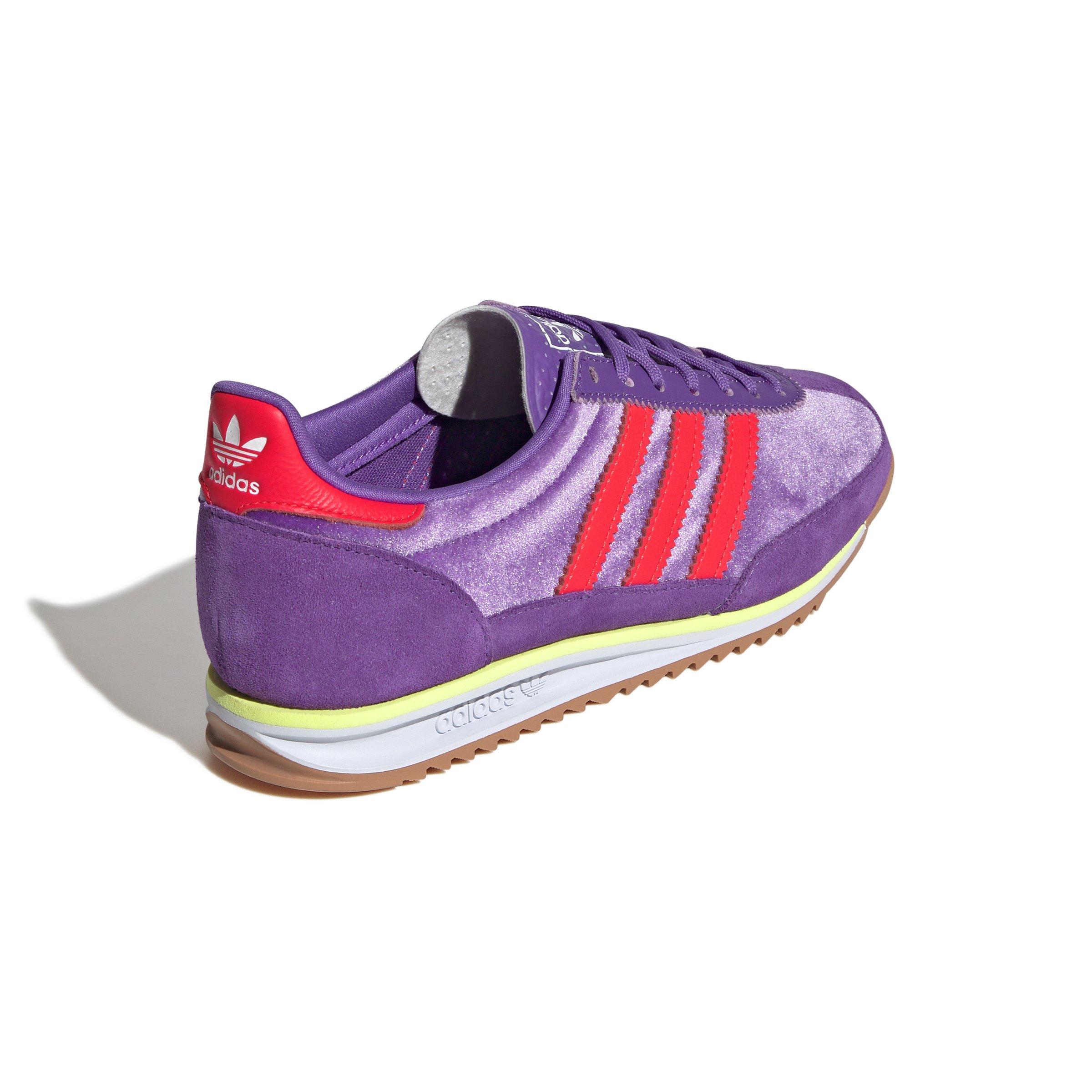 adidas Originals SL 72 OG "Active Purple/Solar Red/Ftwr White" Women's Shoe - PURPLE/RED/WHITE Thumbnail View 4