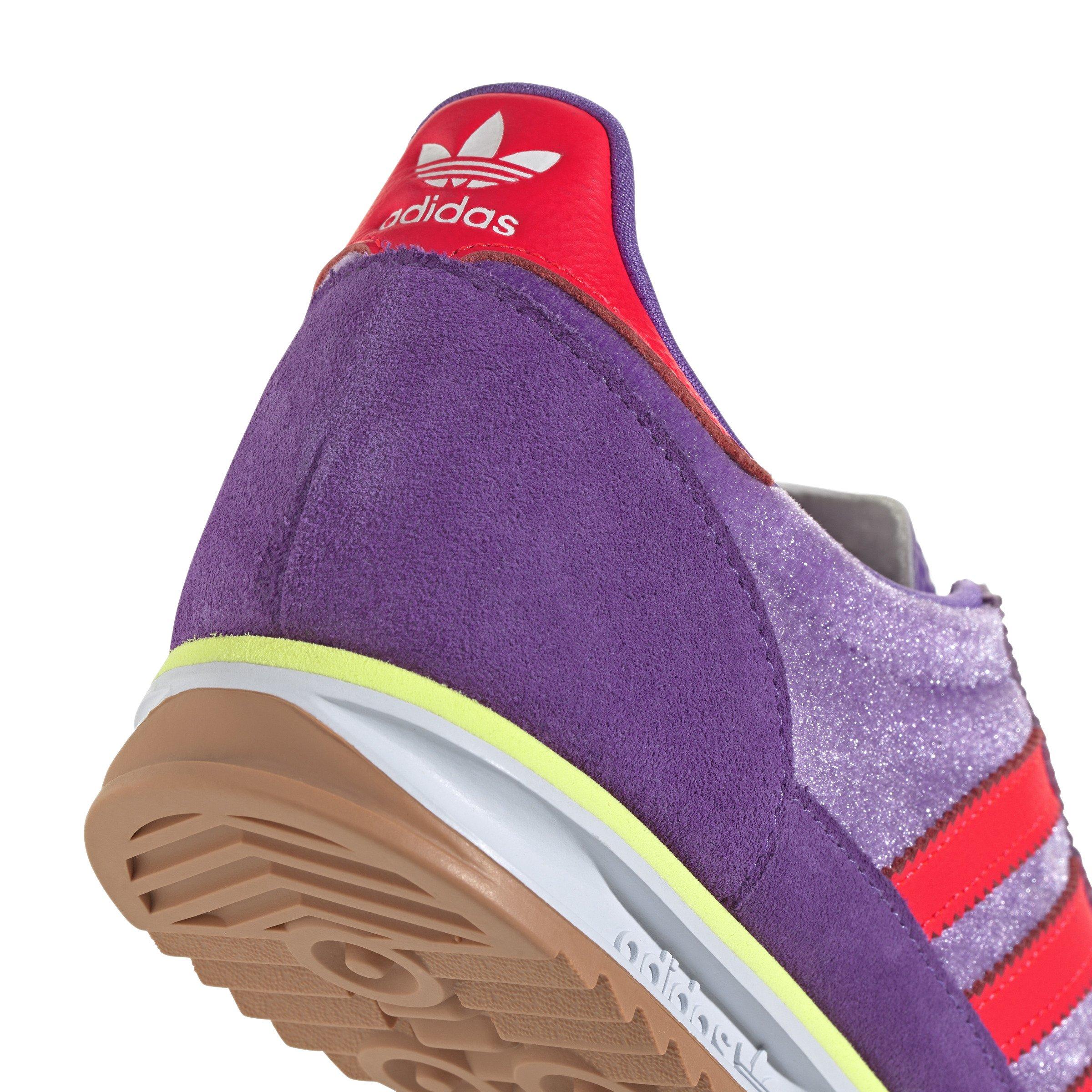 adidas Originals SL 72 OG "Active Purple/Solar Red/Ftwr White" Women's Shoe - PURPLE/RED/WHITE Thumbnail View 7