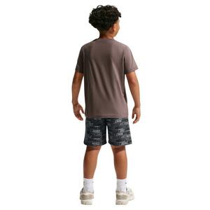 Nike Big Kids' Sportswear Club Fleece French Terry All Over Print Shorts - Black