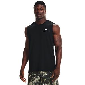 Under Armour Mock Sleeveless Muscle Shirt White/Black