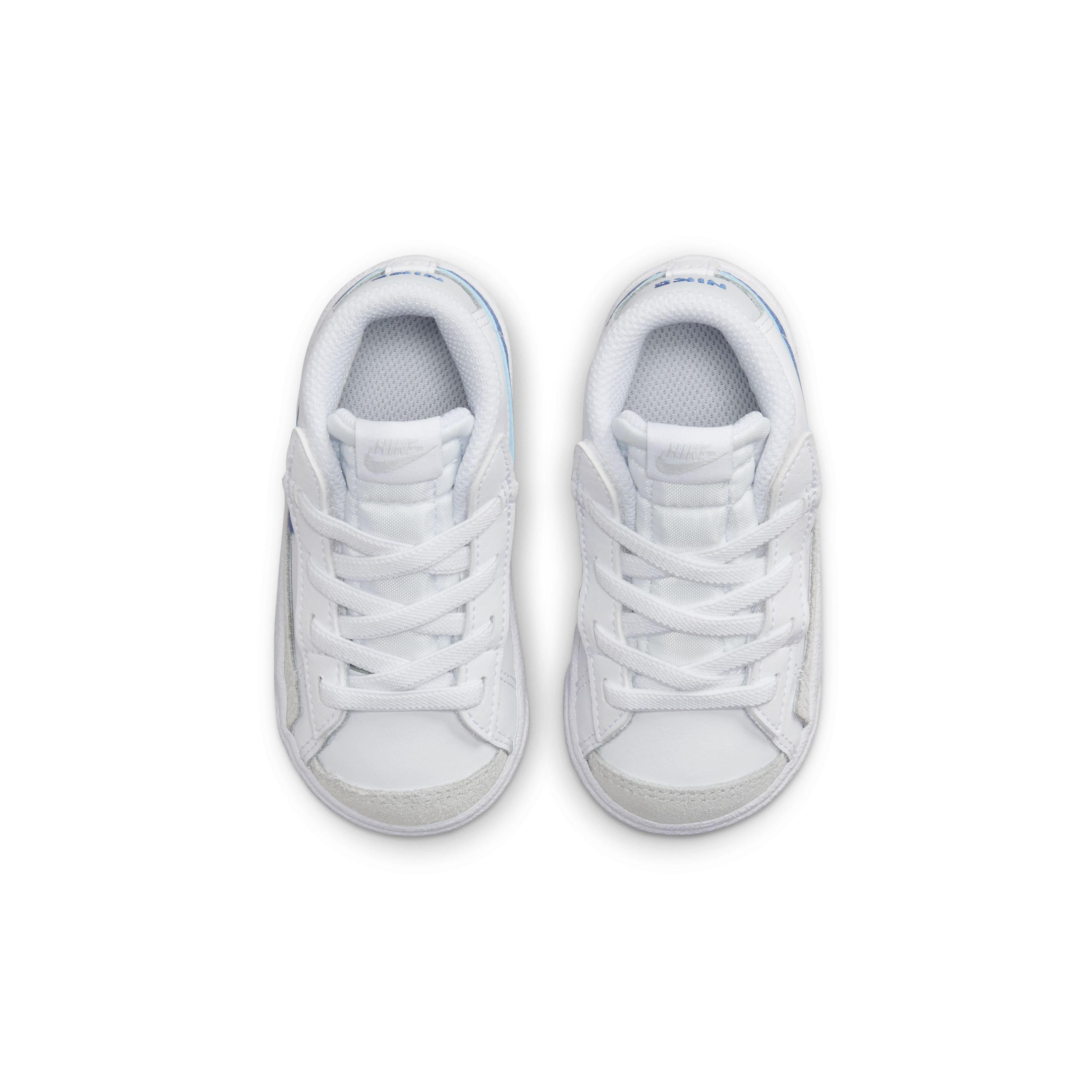 Nike Blazer Mid '77 "White/Pure Platinum/Game Royal" Infant Boys' Shoe - WHITE/PLATINUM/ROYAL Thumbnail View 4