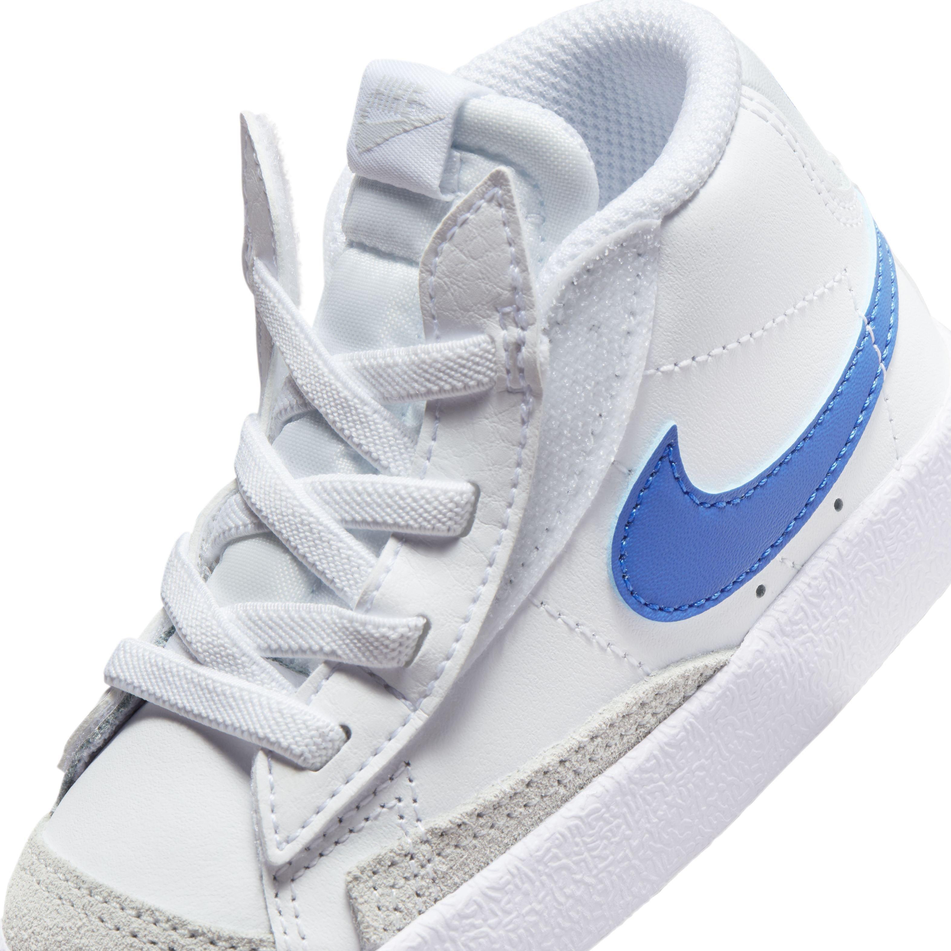 Nike Blazer Mid '77 "White/Pure Platinum/Game Royal" Infant Boys' Shoe - WHITE/PLATINUM/ROYAL Thumbnail View 8