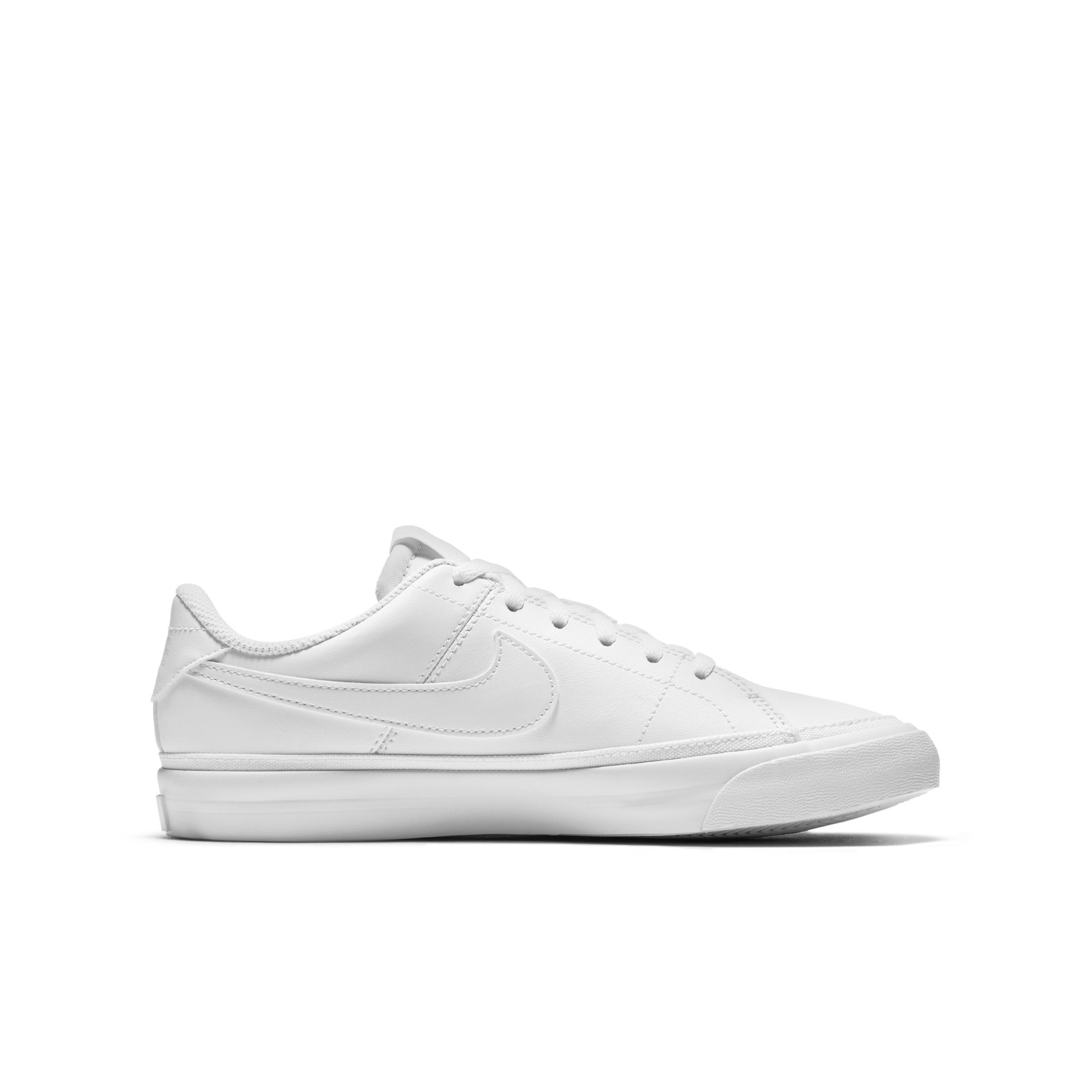 Nike Court Legacy "White/White" Grade School Boys' Shoe - WHITE/WHITE Thumbnail View 1
