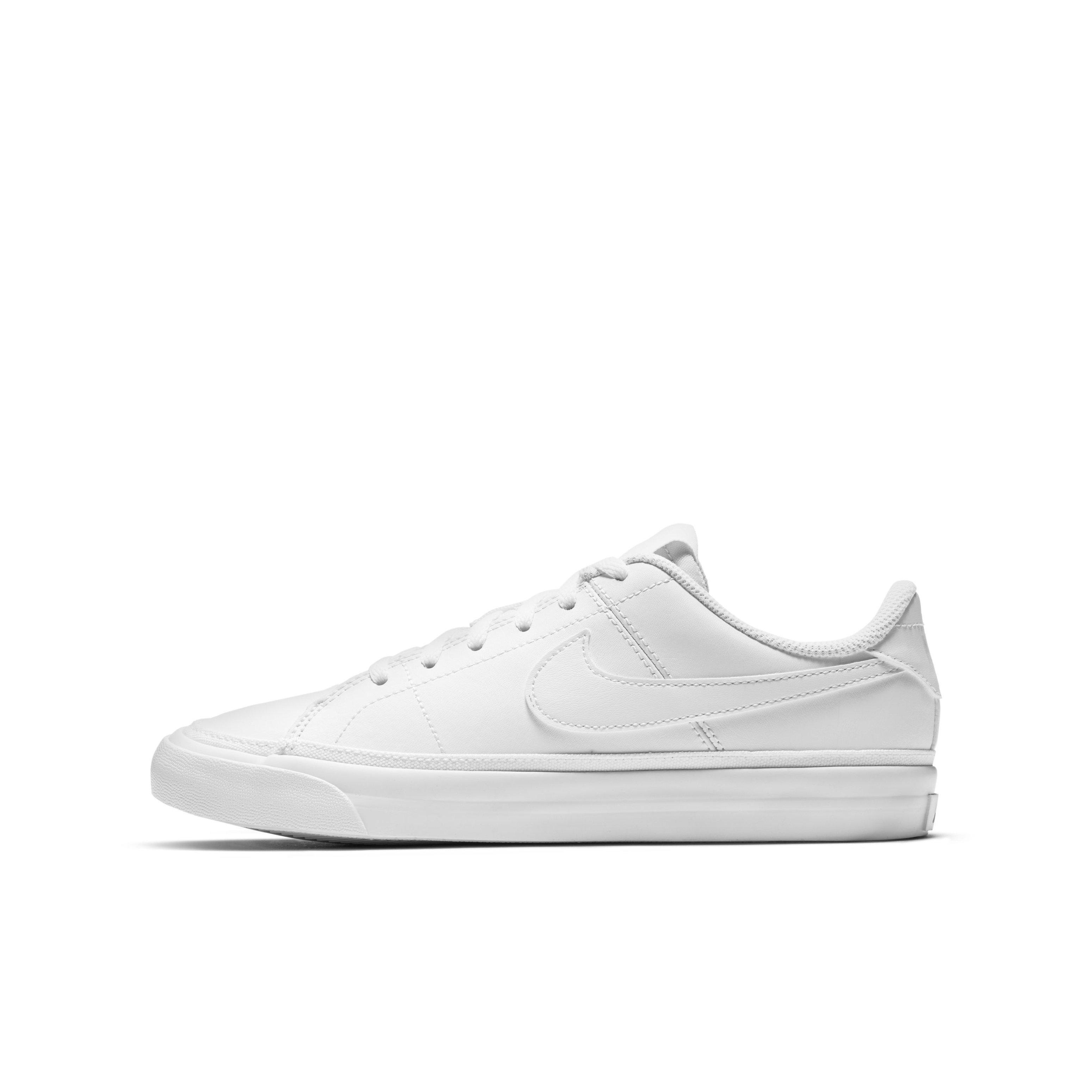 Nike Court Legacy "White/White" Grade School Boys' Shoe - WHITE/WHITE Thumbnail View 2