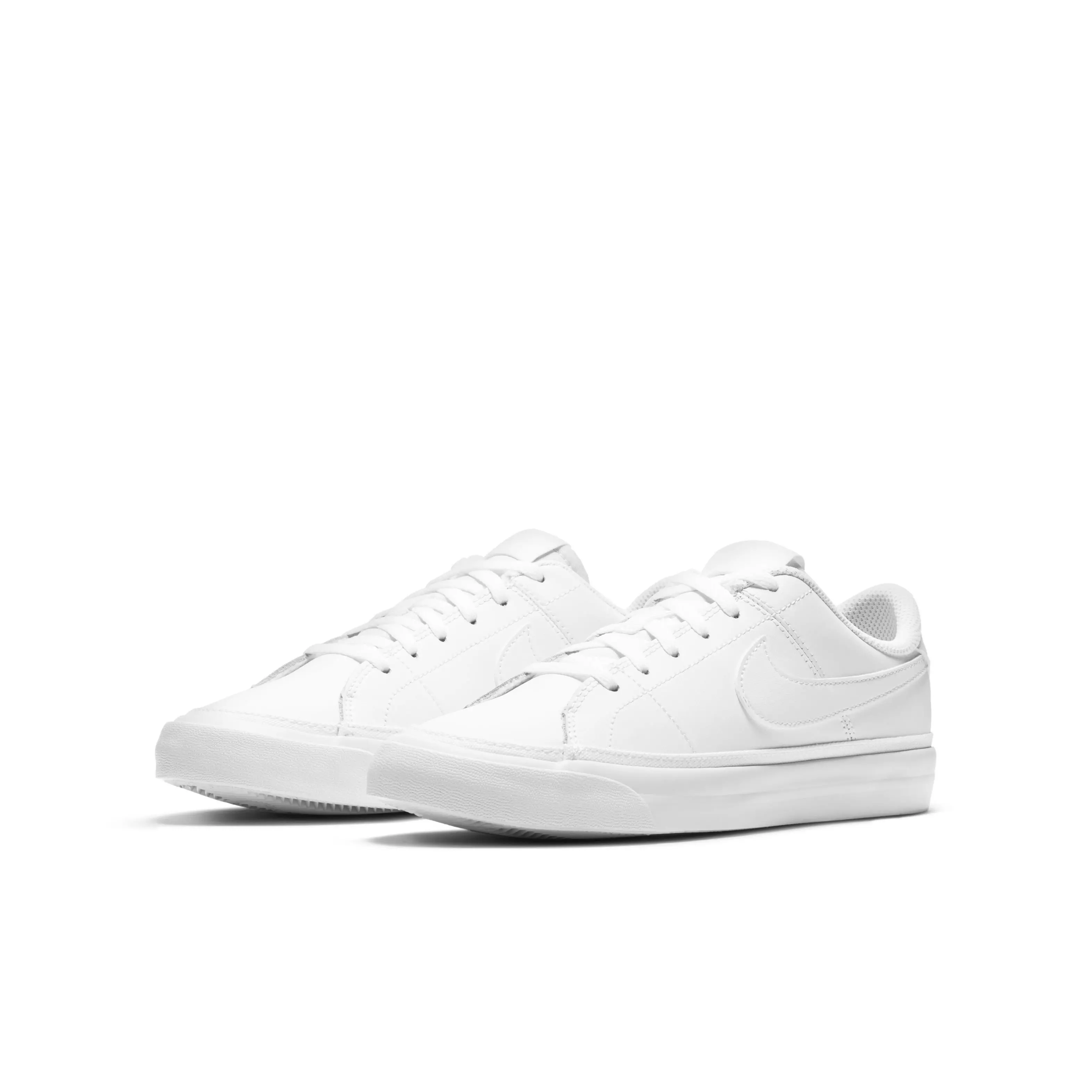 Nike Court Legacy "White/White" Grade School Boys' Shoe - WHITE/WHITE