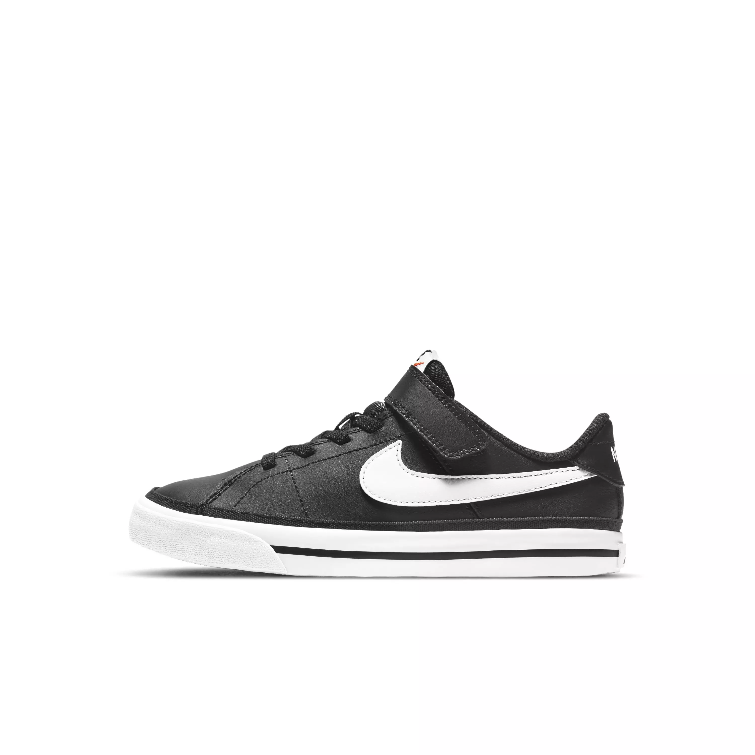 Nike Court Legacy "Black/Gum Light Brown/White" Preschool Boys' Shoe - BLACK/LT BROWN/WHITE