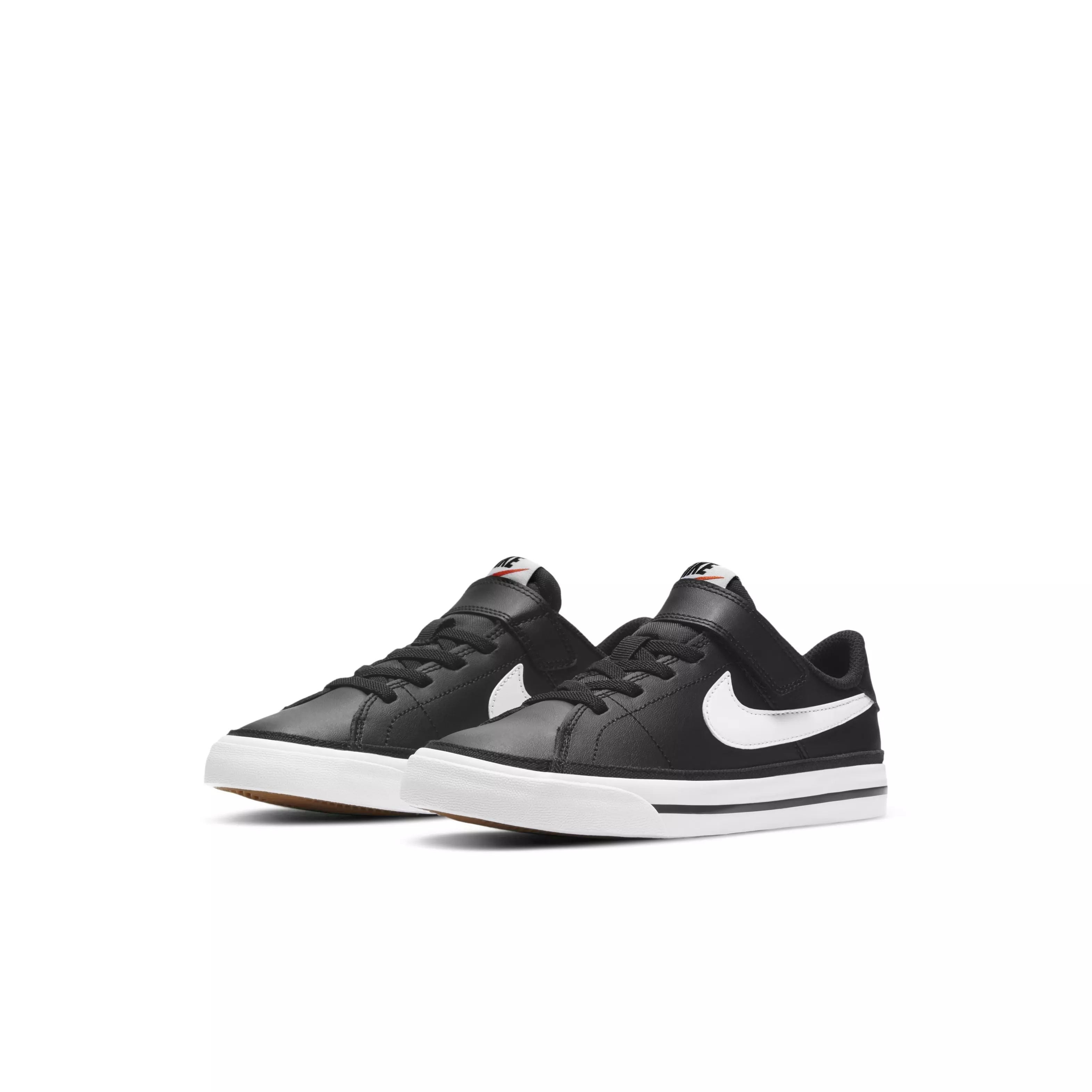 Nike Court Legacy "Black/Gum Light Brown/White" Preschool Boys' Shoe - BLACK/LT BROWN/WHITE