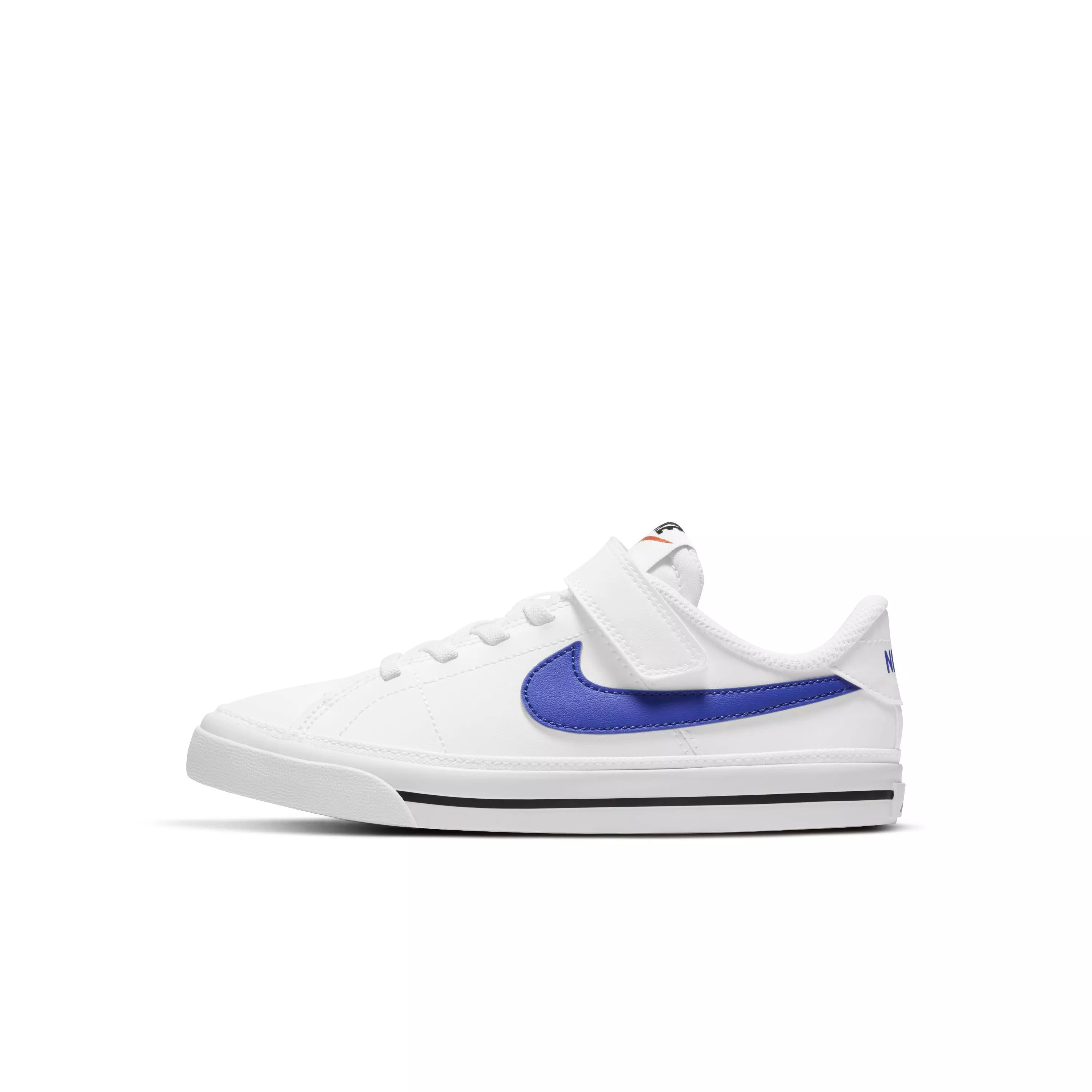 Nike Court Legacy "White/Black/Game Royal" Preschool Boys' Shoe - WHITE/BLACK/ROYAL