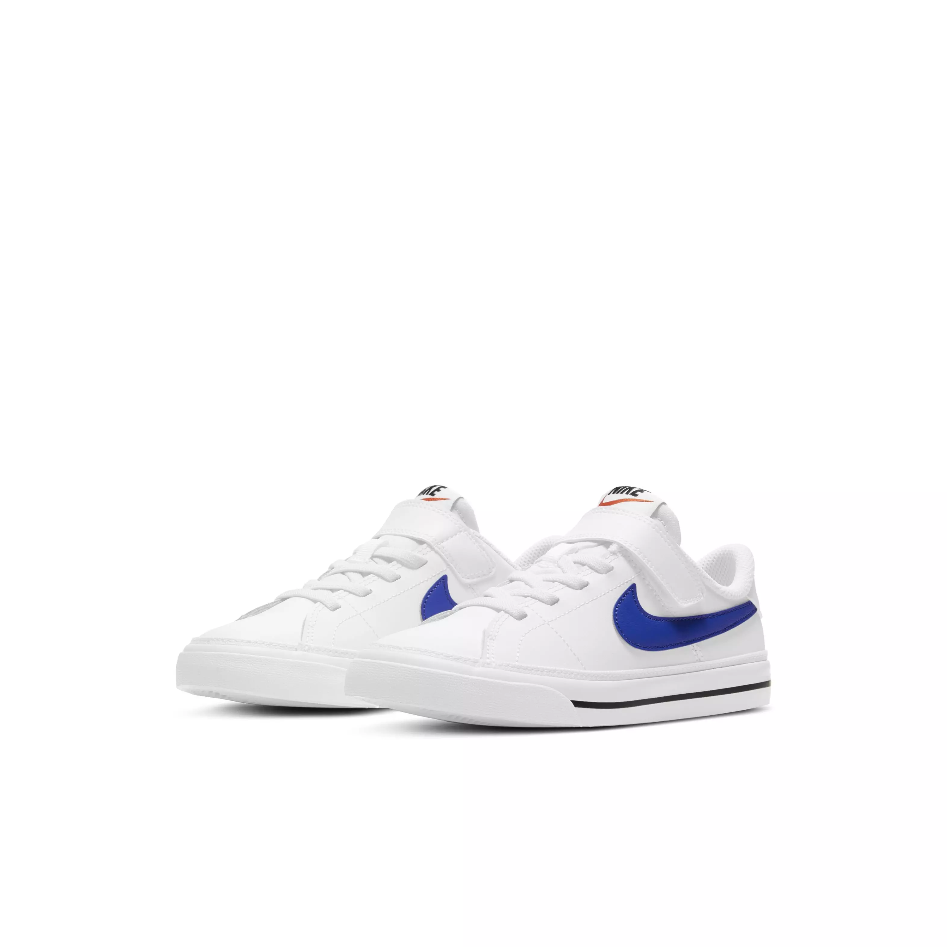 Nike Court Legacy "White/Black/Game Royal" Preschool Boys' Shoe - WHITE/BLACK/ROYAL