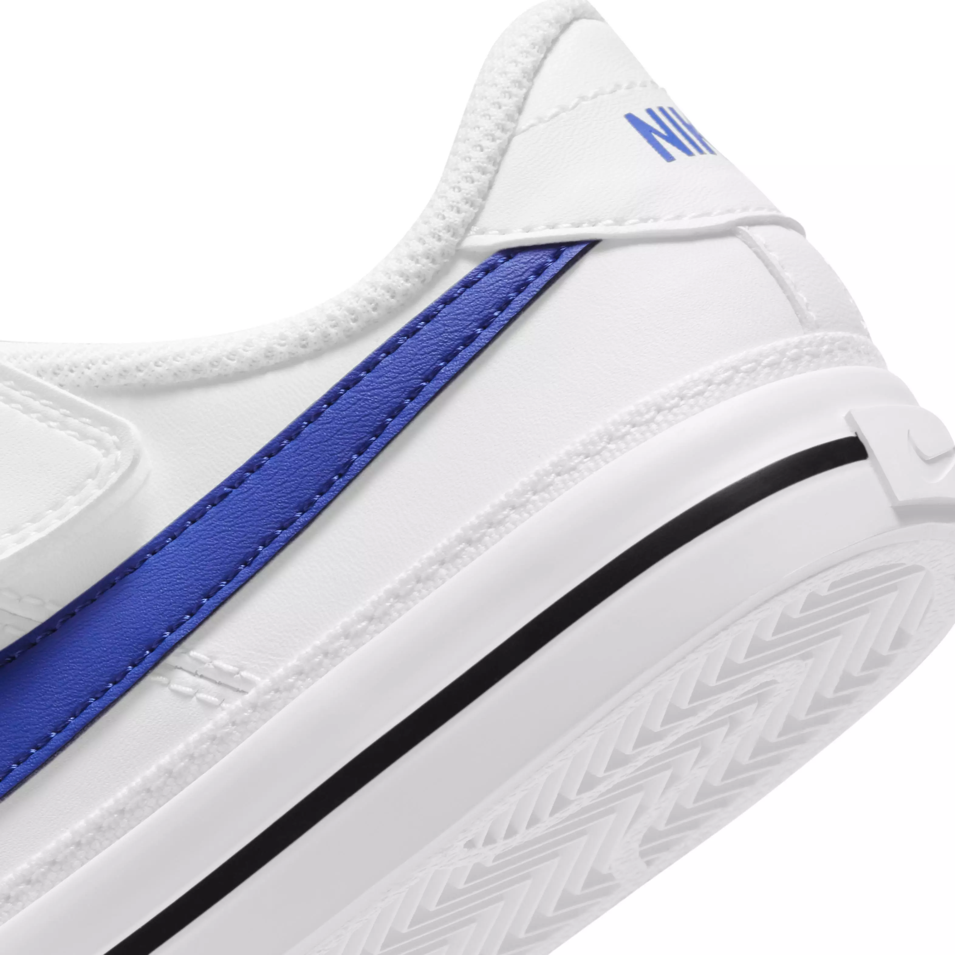 Nike Court Legacy "White/Black/Game Royal" Preschool Boys' Shoe - WHITE/BLACK/ROYAL