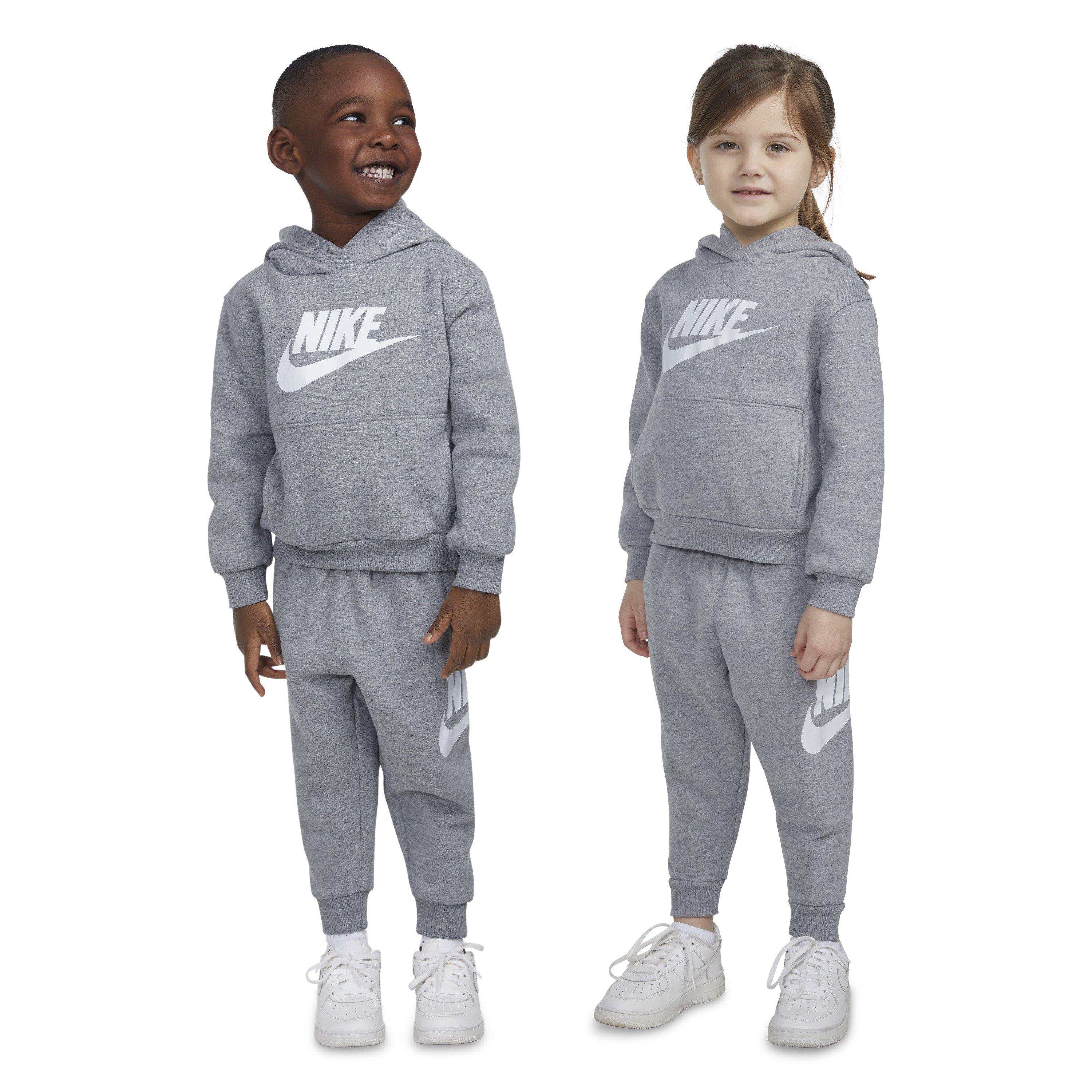 Nike Toddler Sportswear Club HBR Fleece Jogger Pants - Dk Grey - DK GREY Thumbnail View 8