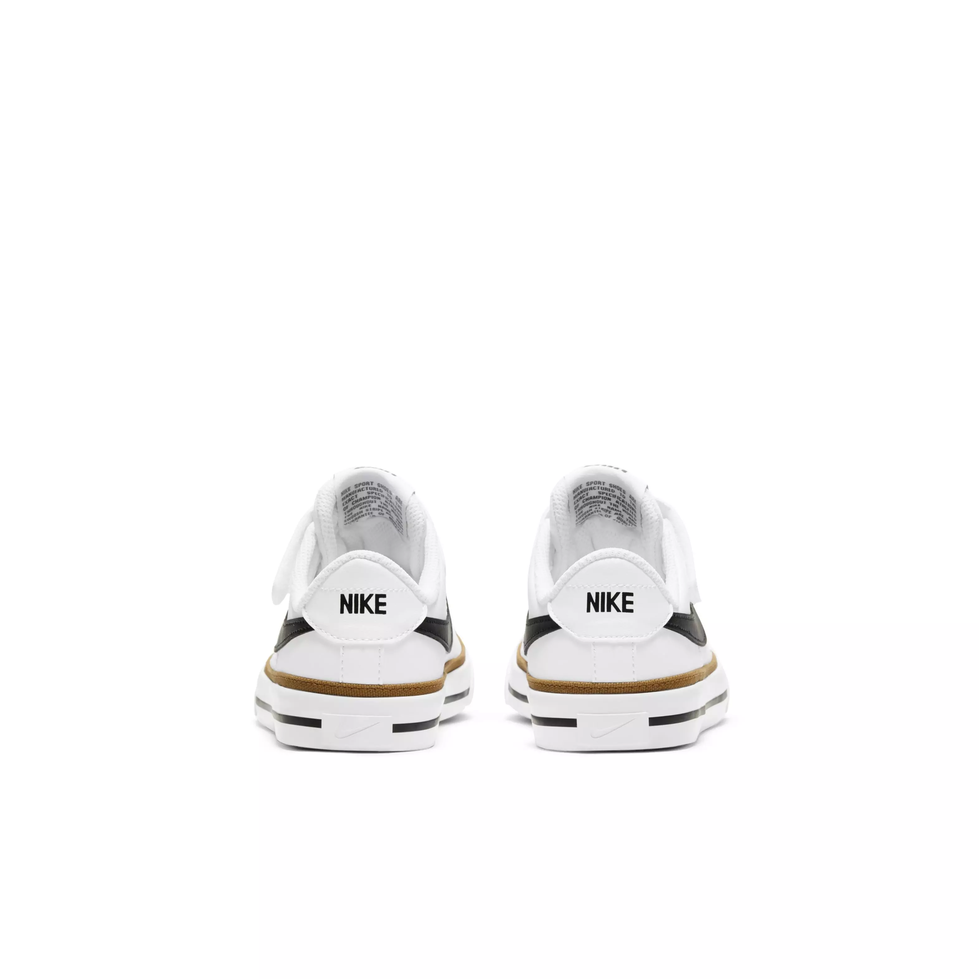 Nike Court Legacy "White/Desert Ochre/Gum Light Brown/Black" Preschool Girls' Shoe - WHITE/DESERT/LT BROWN/BLACK