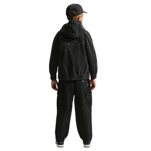 Nike Big Kids' Sportswear Collection Black Wash Denim Cargo Pants