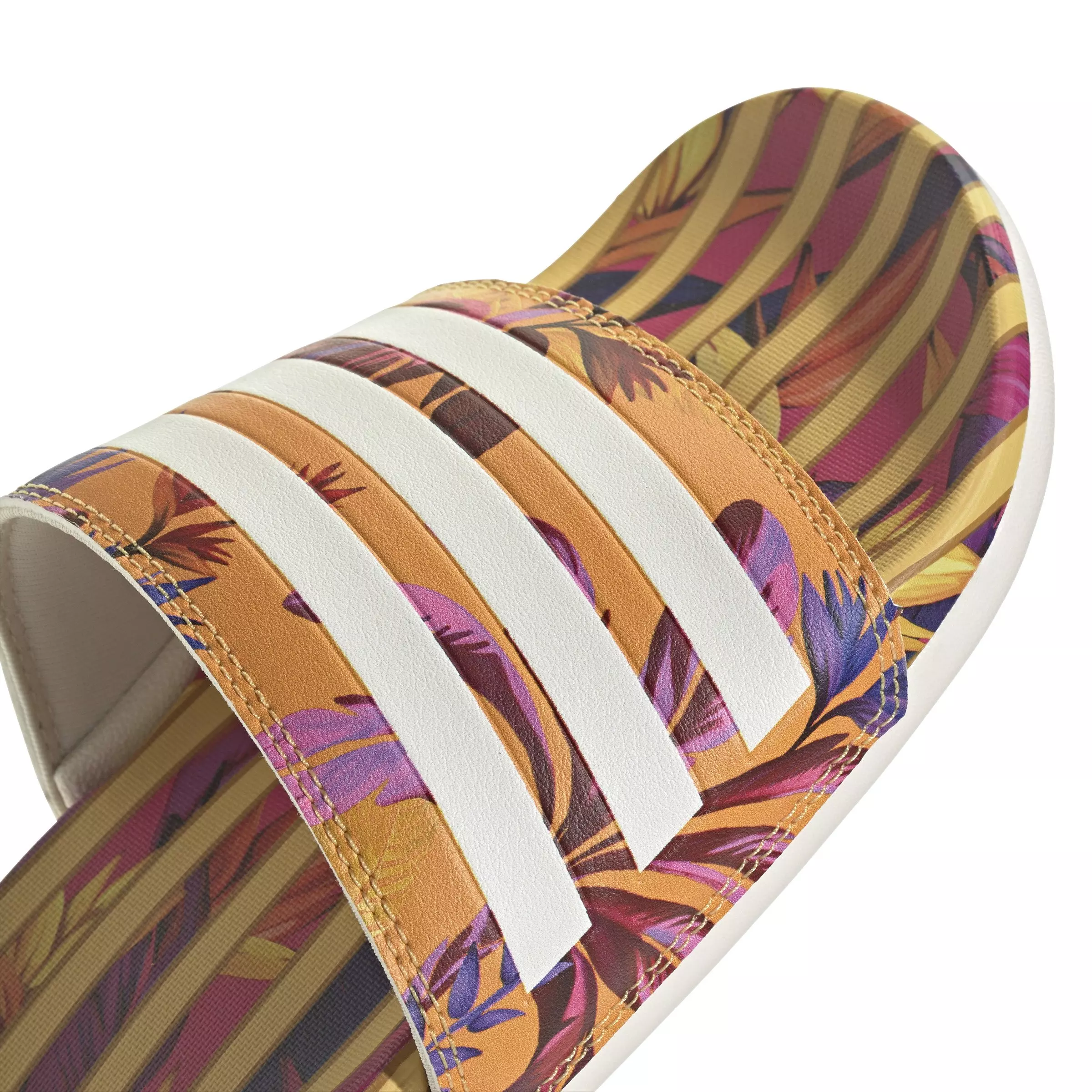 adidas Adilette Comfort "Bright Orange/Off White/Off White" Women's Sandal - ORANGE/OFF WHITE/OFF WHITE