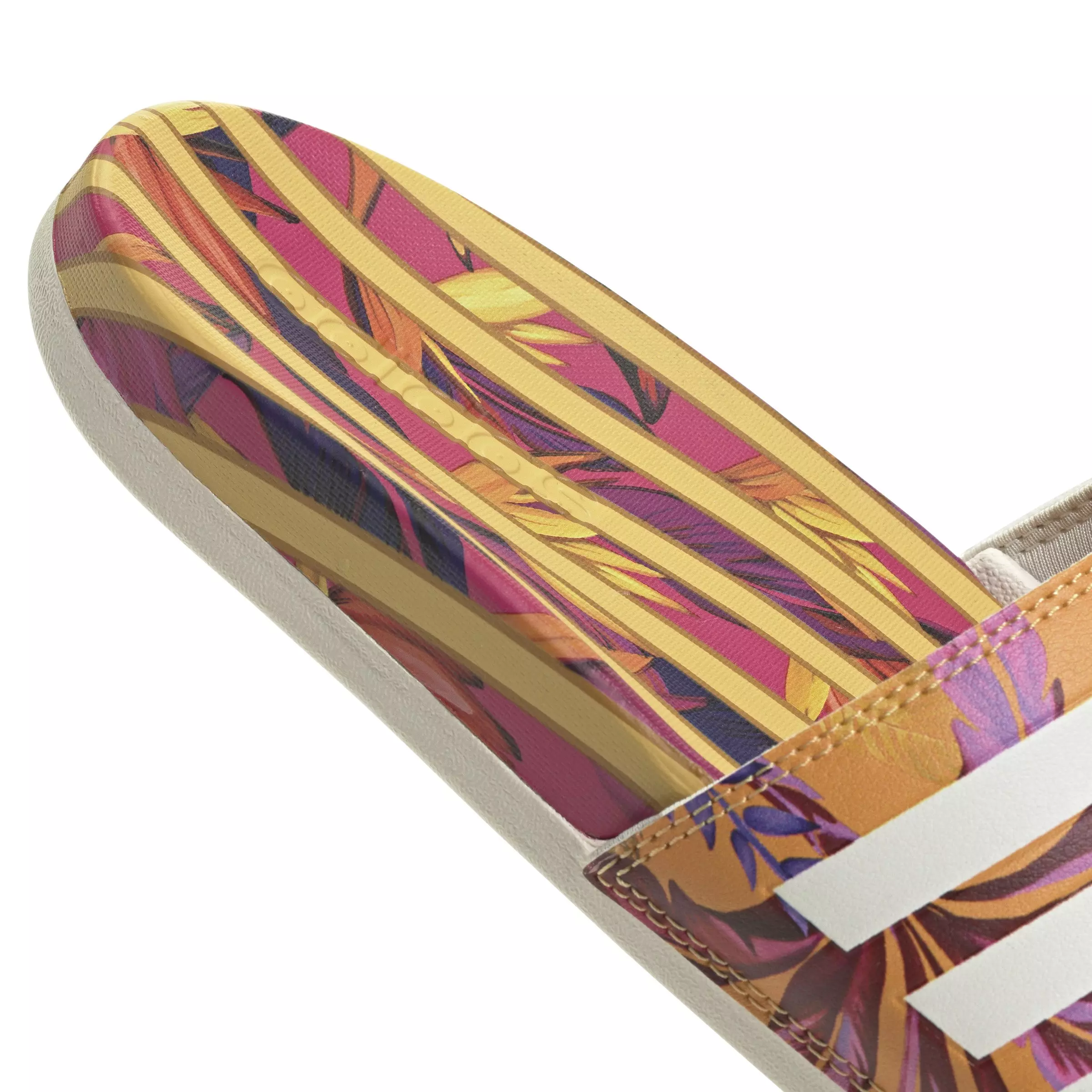 adidas Adilette Comfort "Bright Orange/Off White/Off White" Women's Sandal - ORANGE/OFF WHITE/OFF WHITE