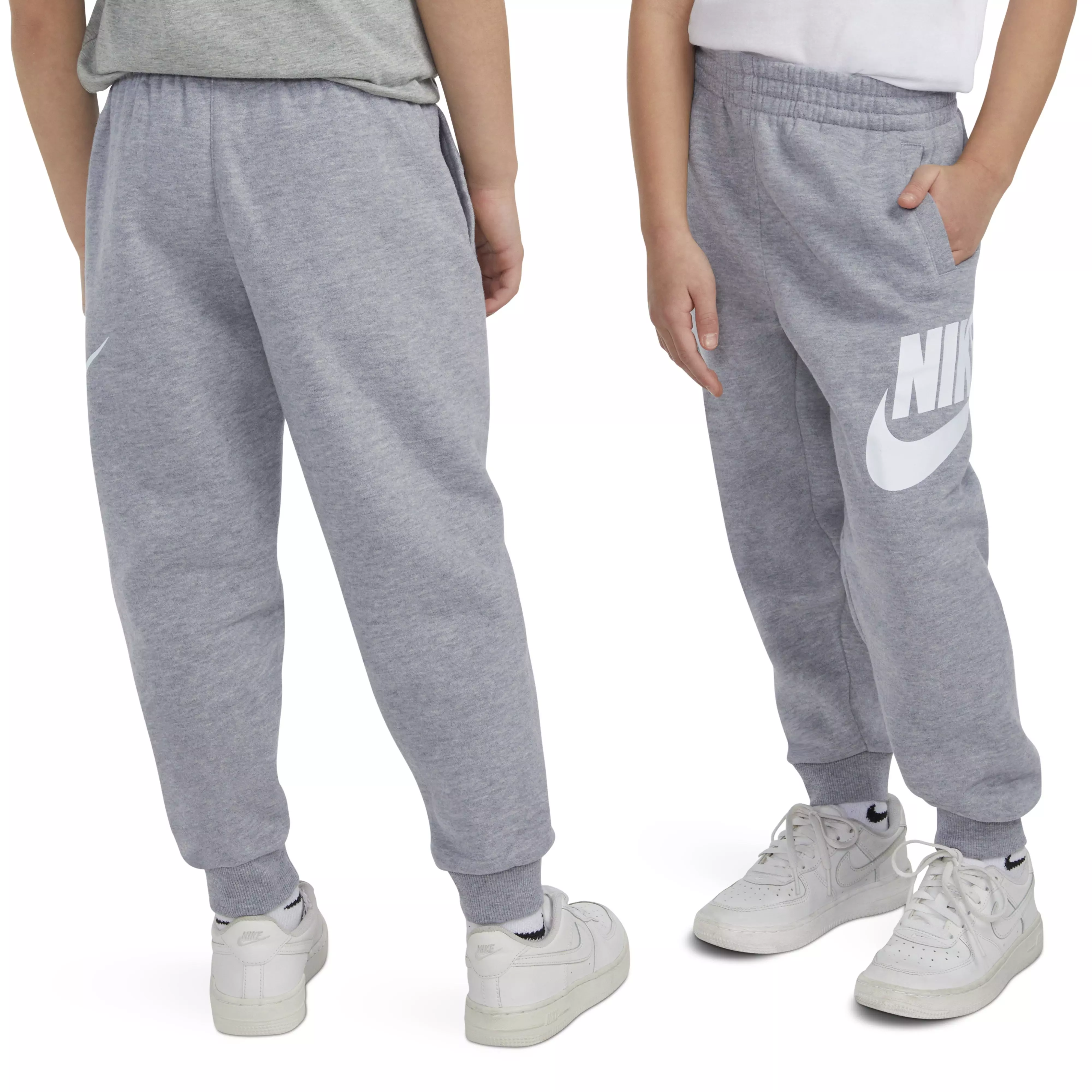 Nike Little Kids' Sportswear Club HBR Fleece Jogger Pants -Dk Grey - DK GREY