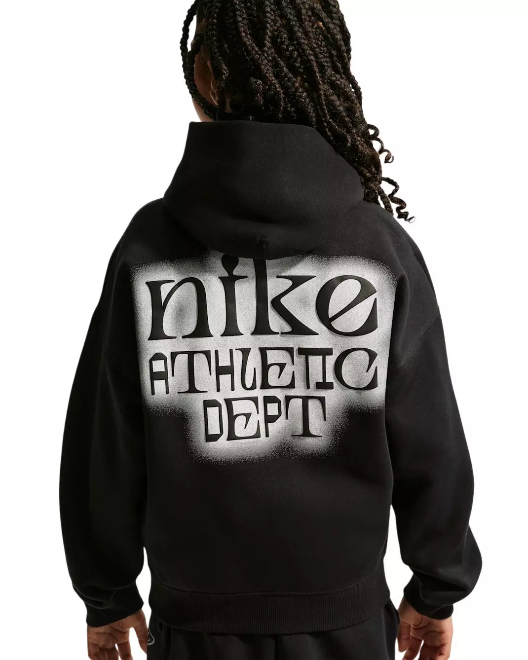 Nike Big Kids' Sportswear Club Fleece Oversized Hoodie - Black - BLACK