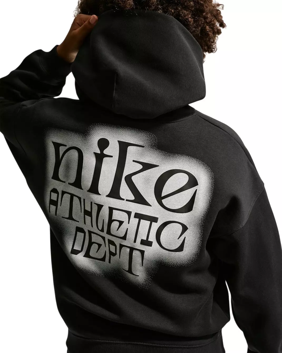 Nike Big Kids' Sportswear Club Fleece Oversized Hoodie - Black - BLACK
