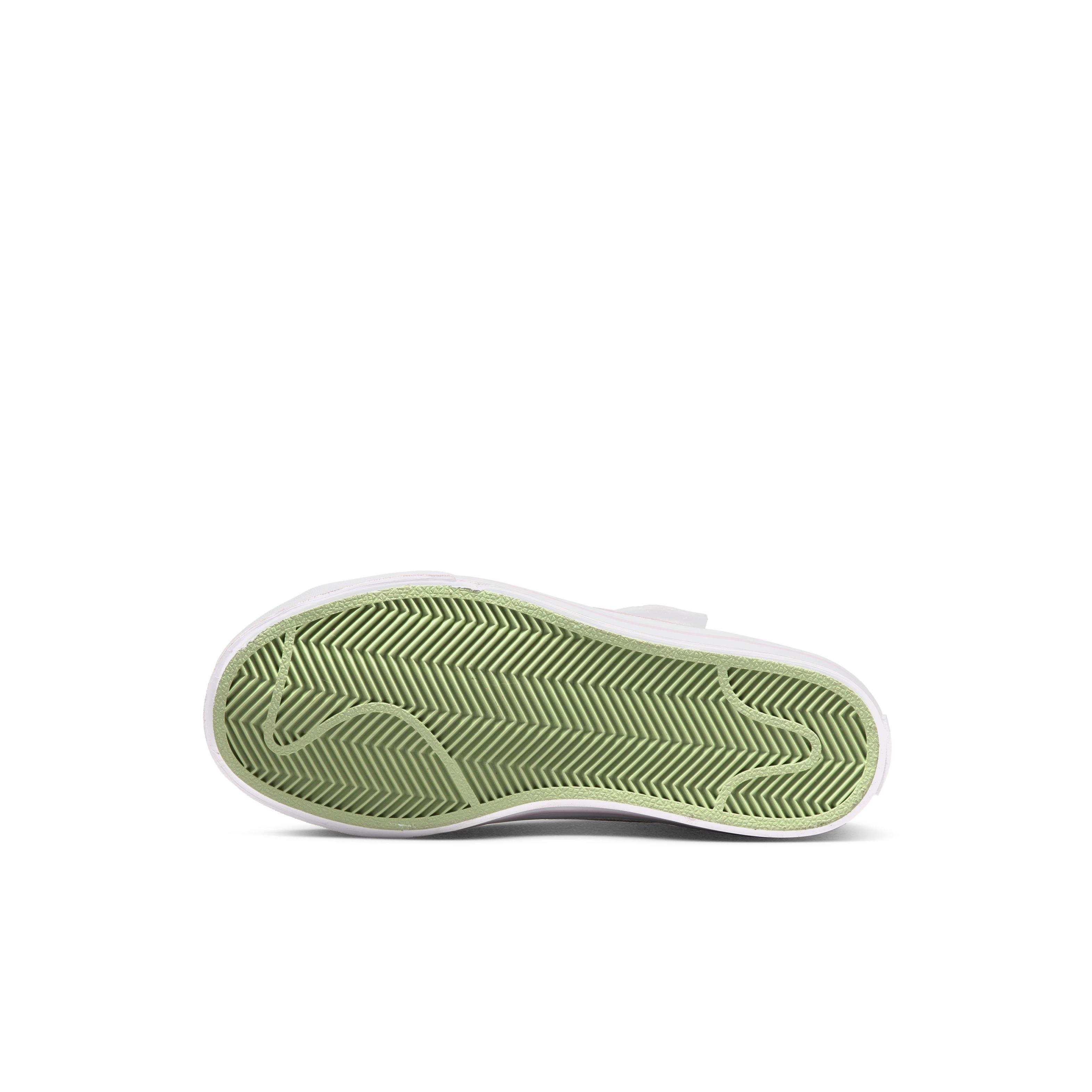 Nike Court Legacy Preschool Girls' "White/Sesame/Honeydew/Pink Foam" Shoe